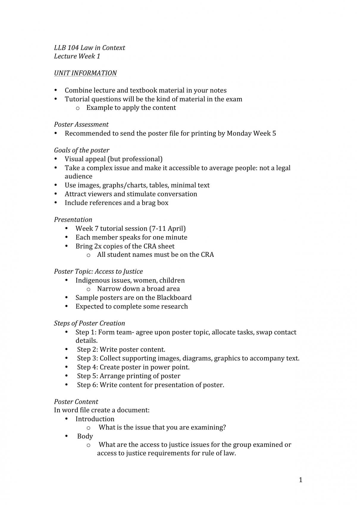 Law in Context Notes - Page 1
