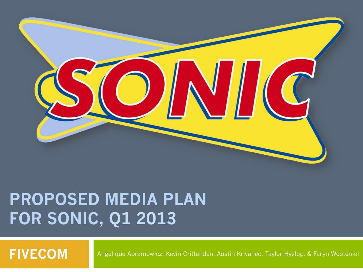 Sonic Media Plan - Page 1