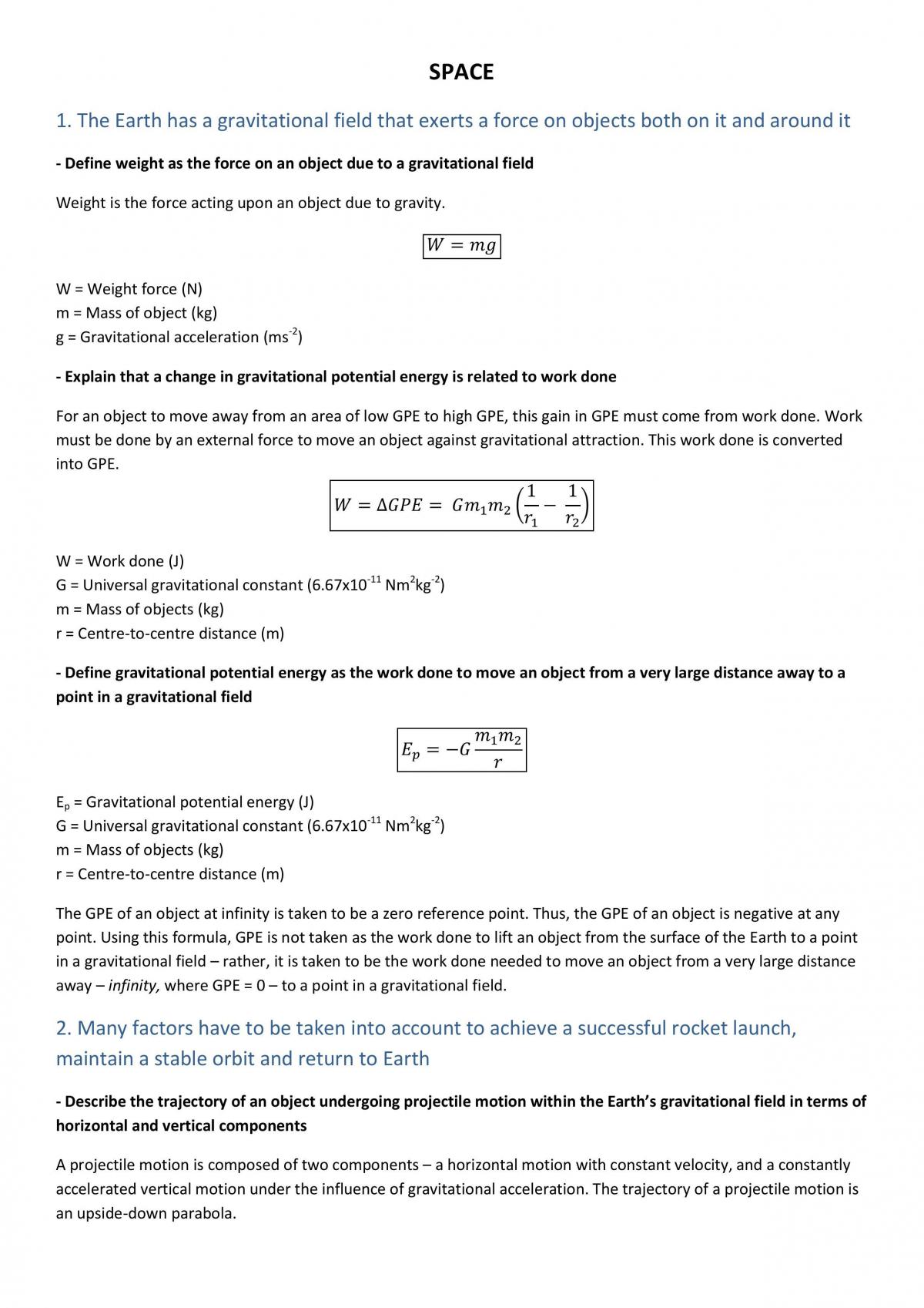 Physics: Space Topic - Page 1