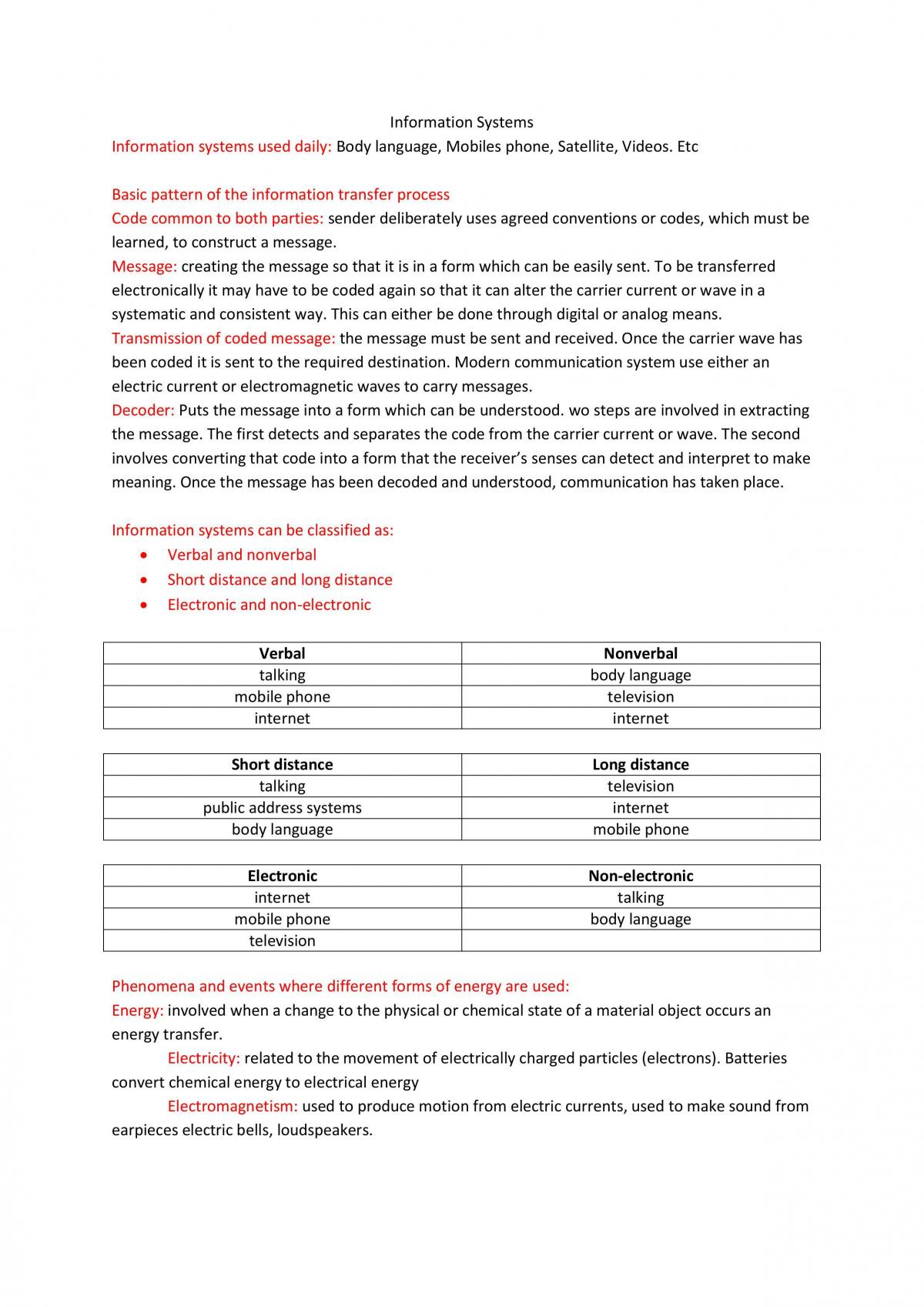 Notes on Information Systems - Page 1