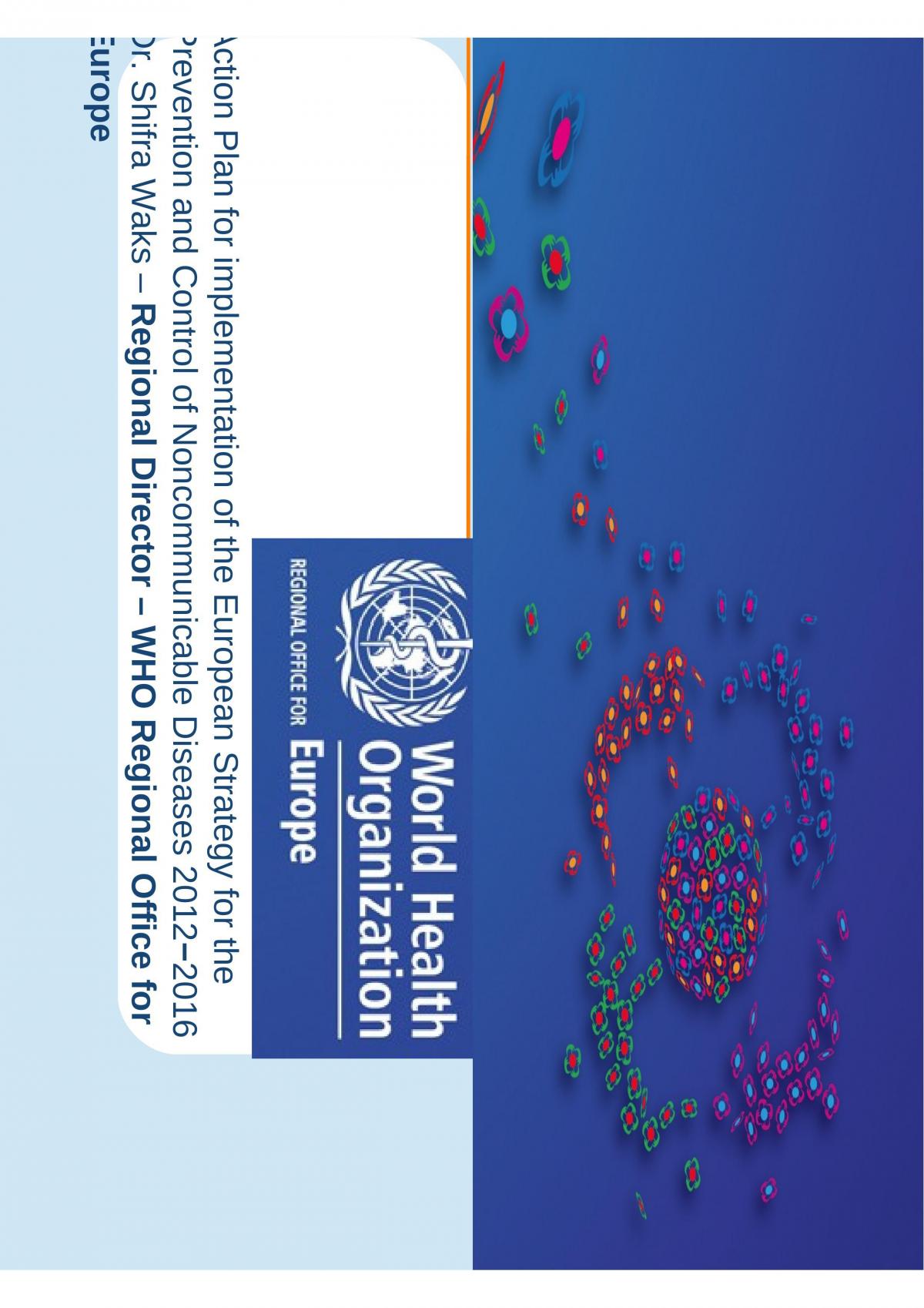 Action Plan for Implementation of the European Strategy for the Prevention and Control of Noncommunicable Diseases 2012−2016 - Page 1