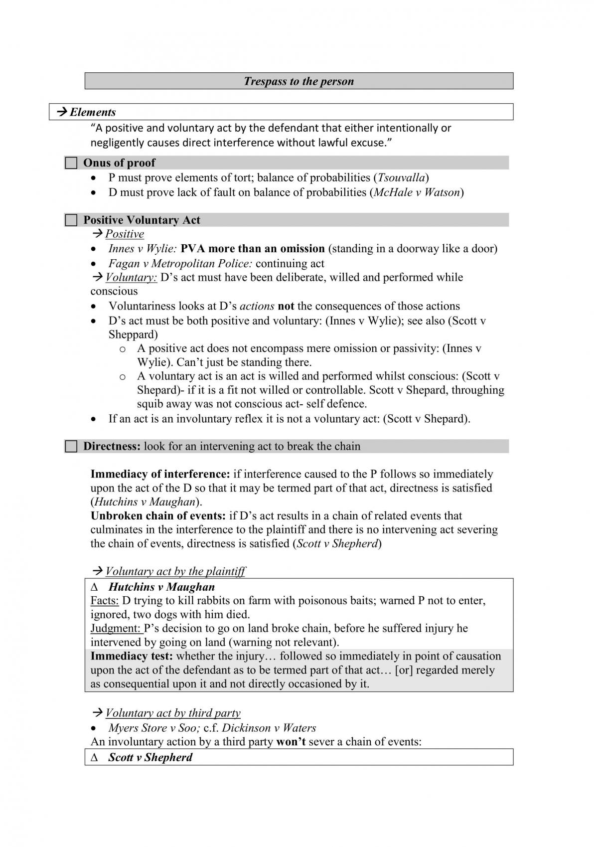 Torts A Complete Notes - Page 1