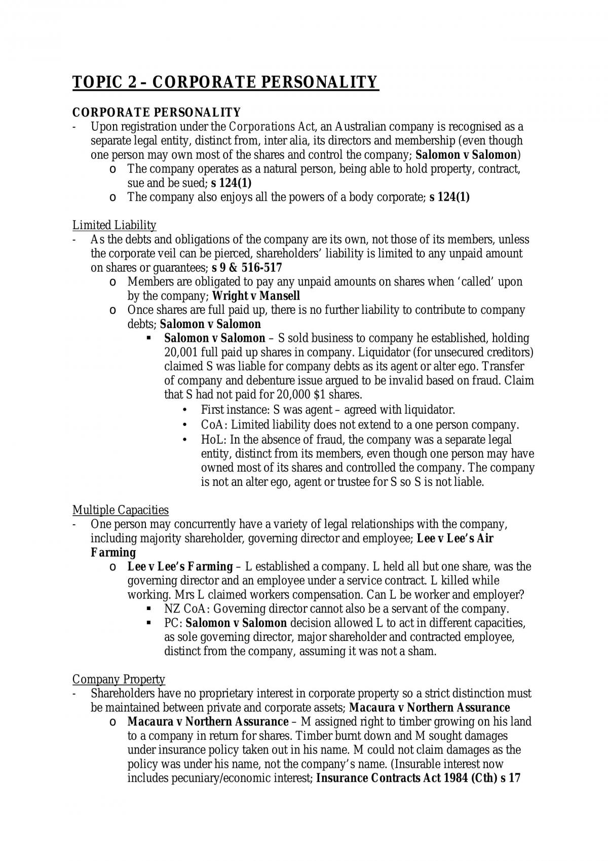 Topic 2 Notes - Page 1