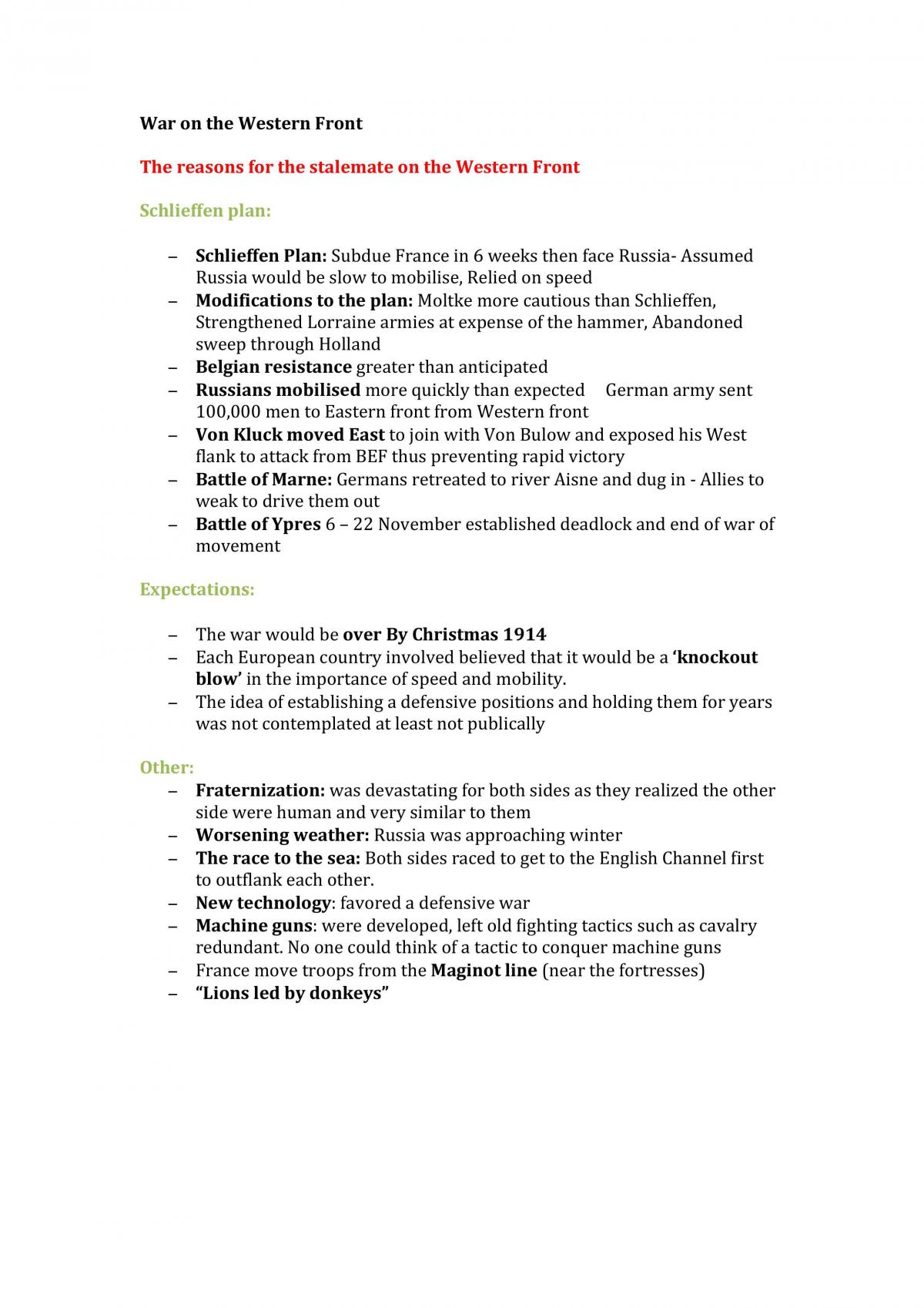 Core Study - WW1 - Page 1