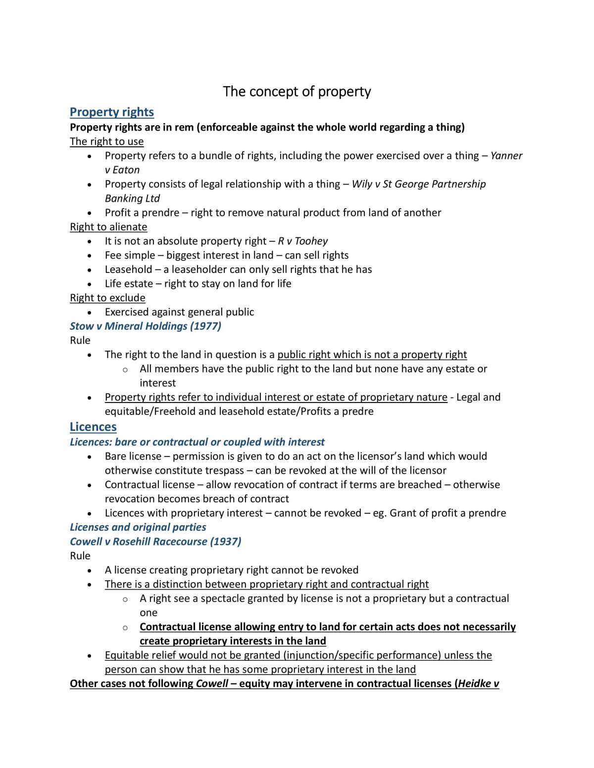 Complete Private Law Notes - Page 1
