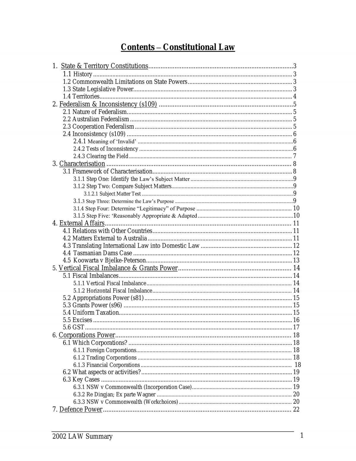 Constitutional Law Notes - Page 1