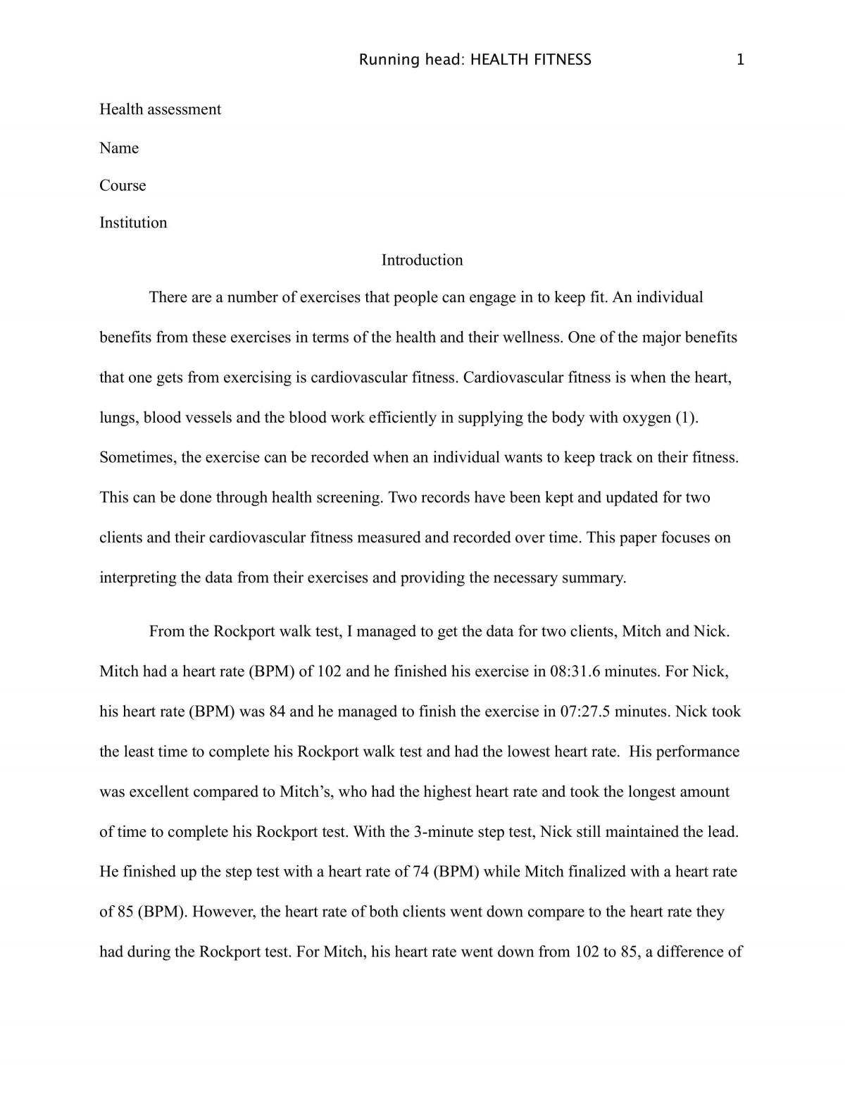 Six Week Program - Page 1