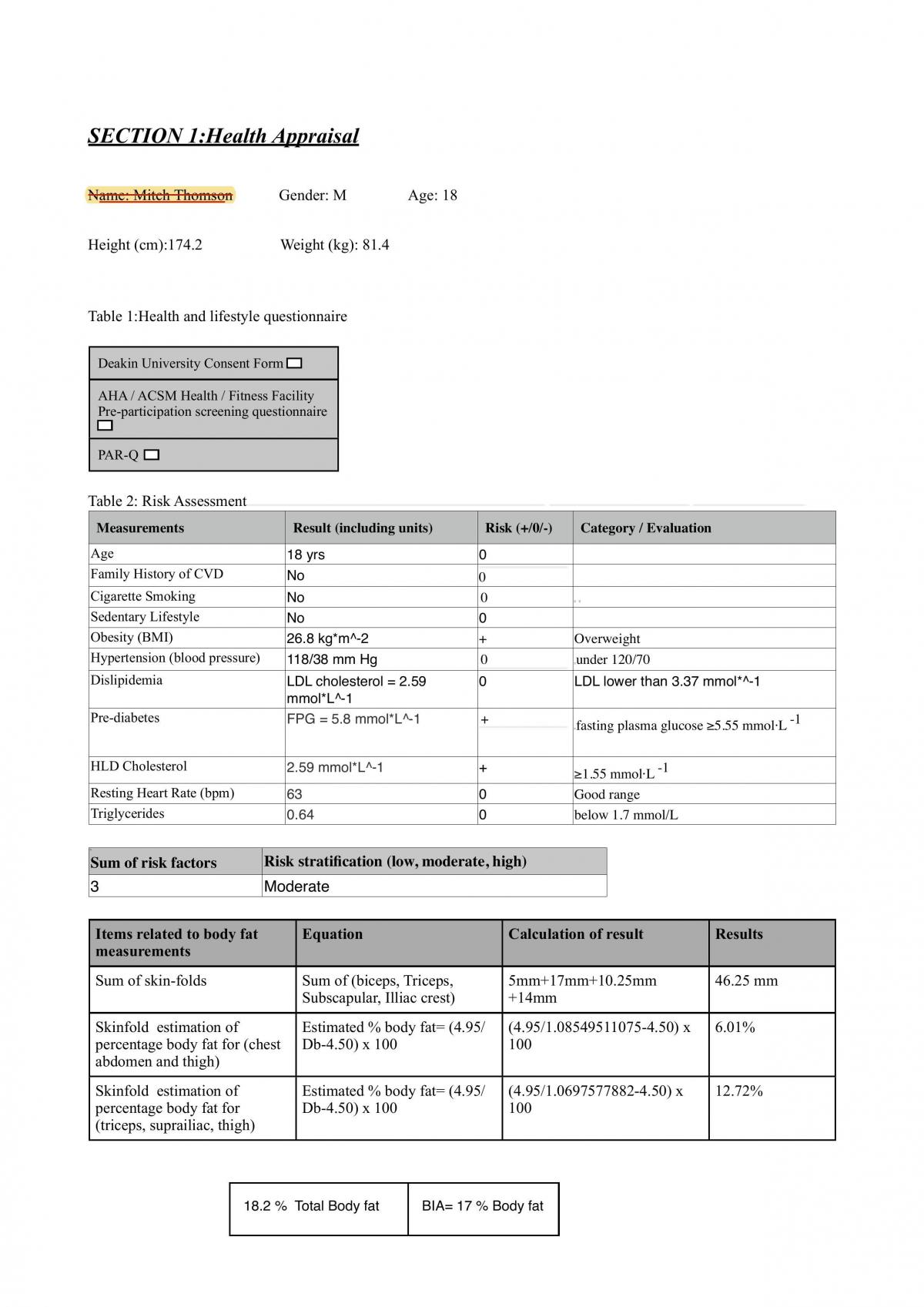Six Week Program in Depth  - Page 1