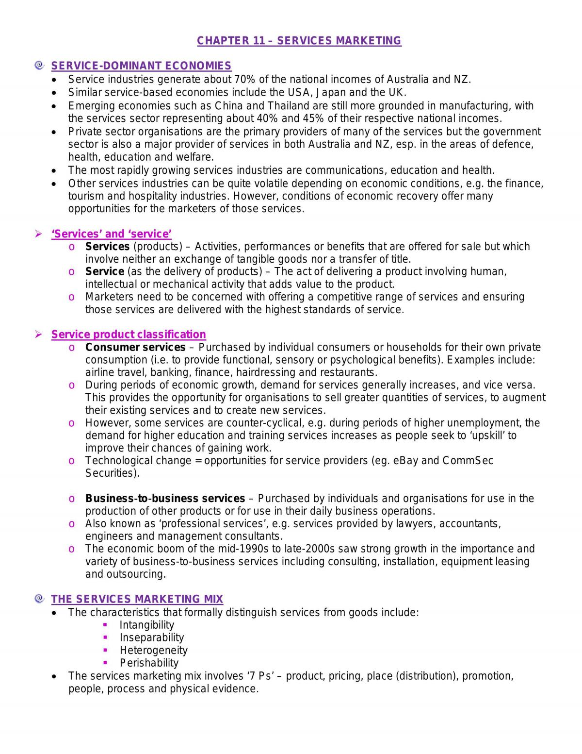Tutorial 9 - Services Marketing - Page 1