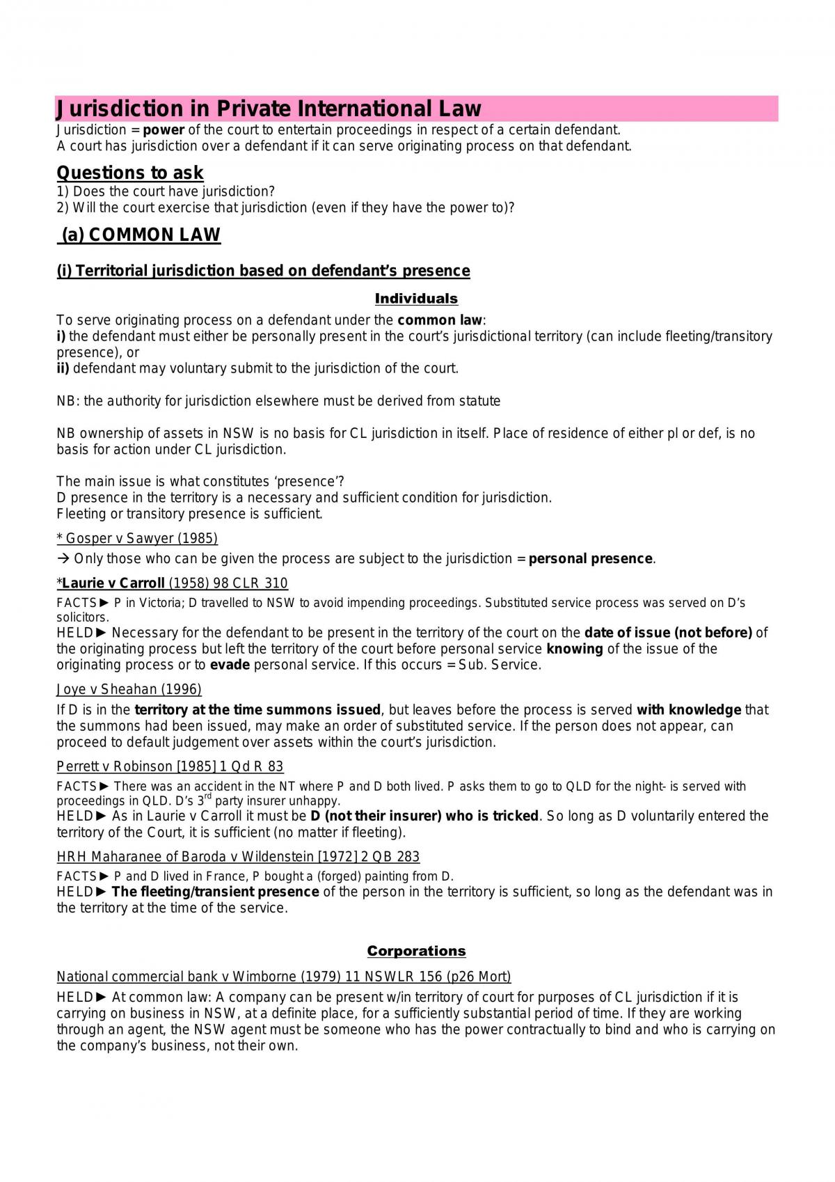 International Law - Page 1
