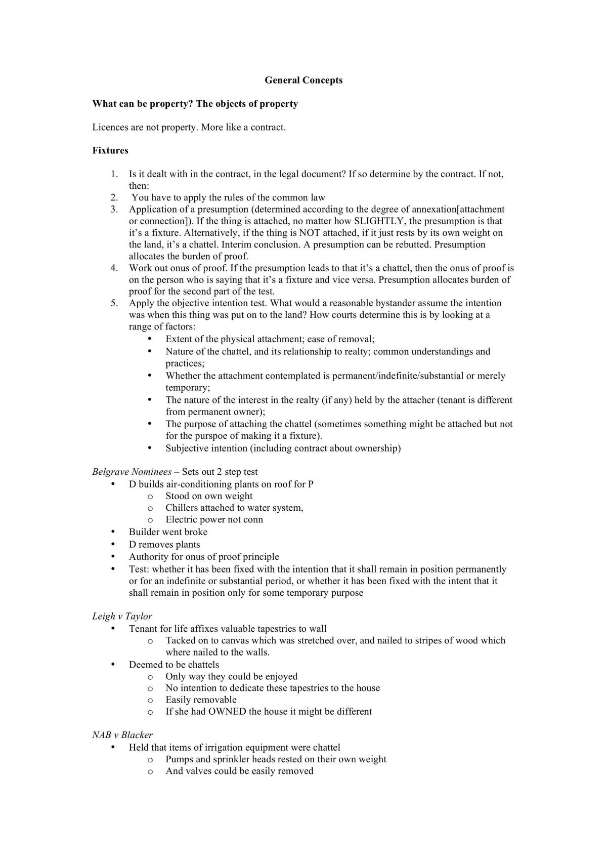 Property Law Full Summary - Page 1