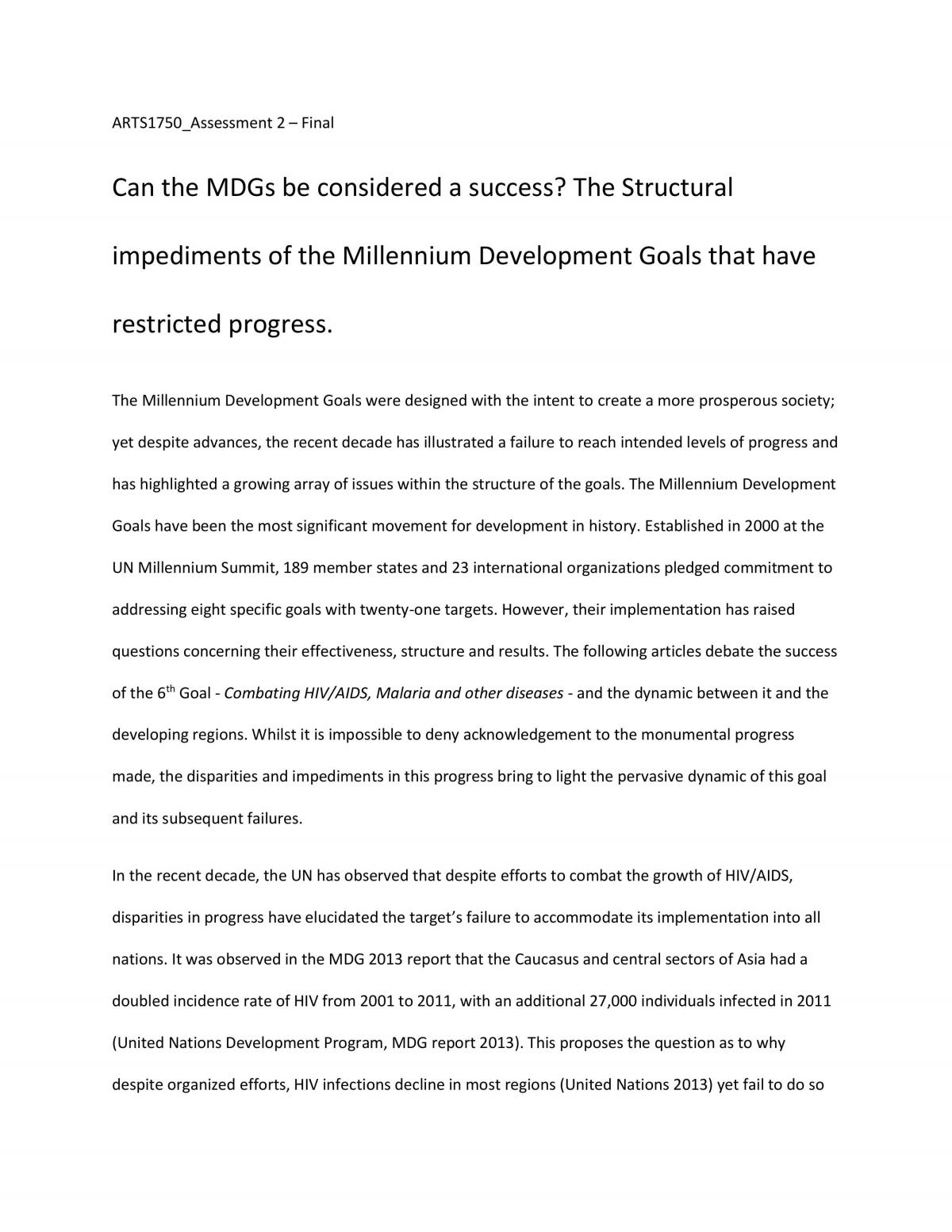 ARTS1750 - Essay - Page 1