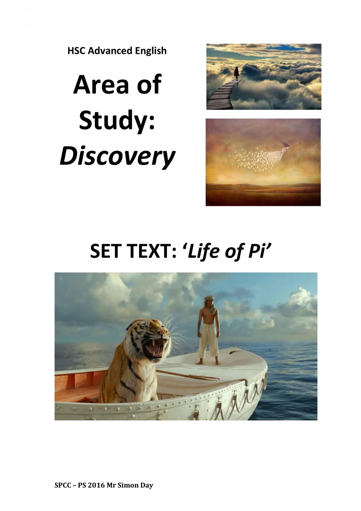 Area of Study: Discovery Life of Pi  - Page 1