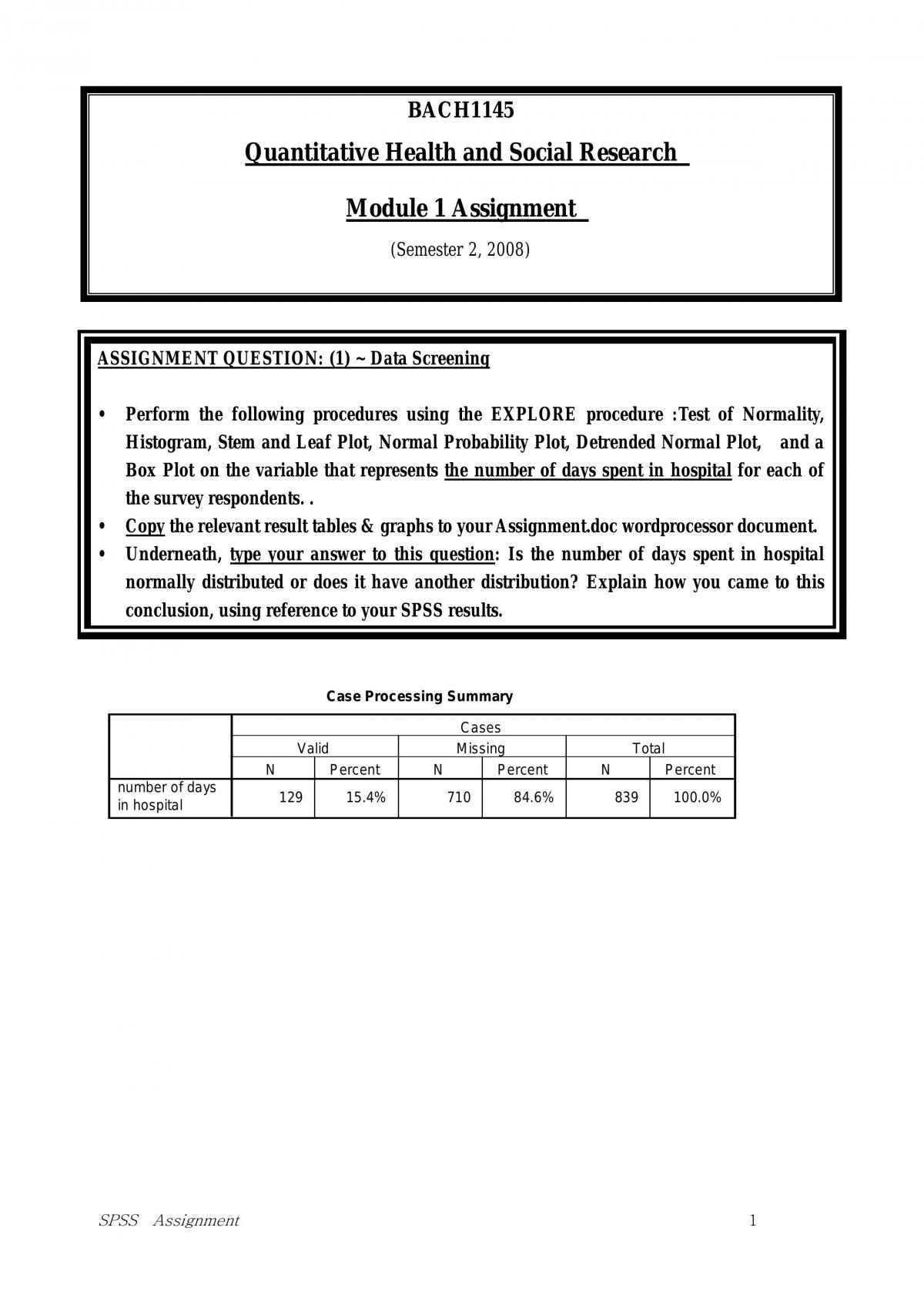 Assignment - Page 1