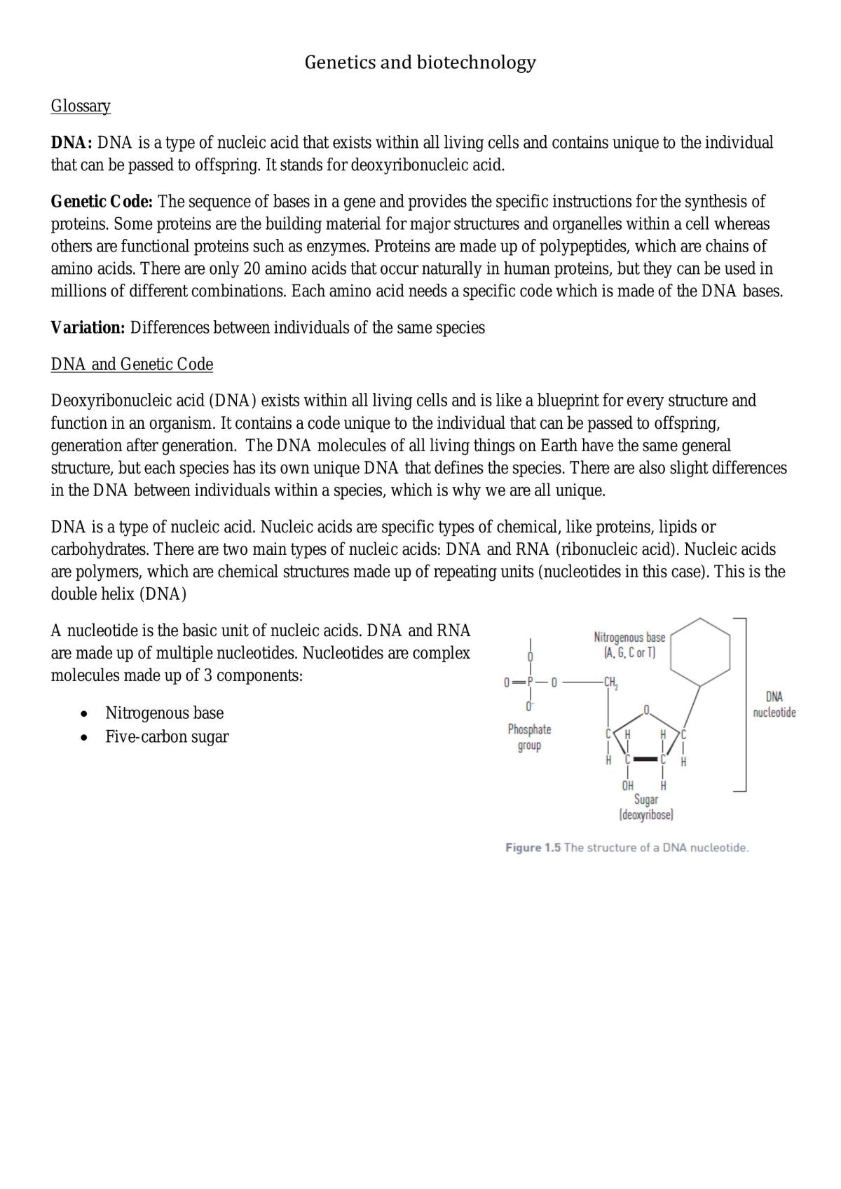 Genetics  - Page 1
