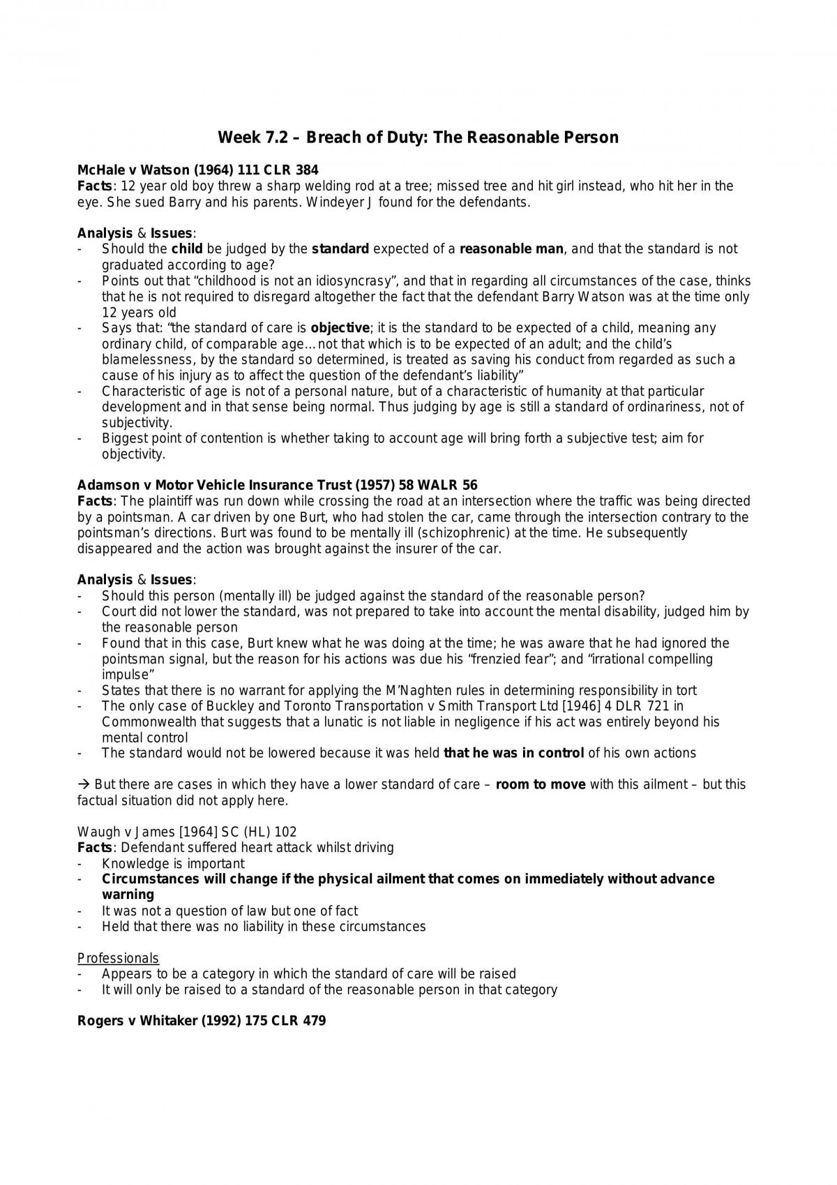 Exam Notes - Page 1