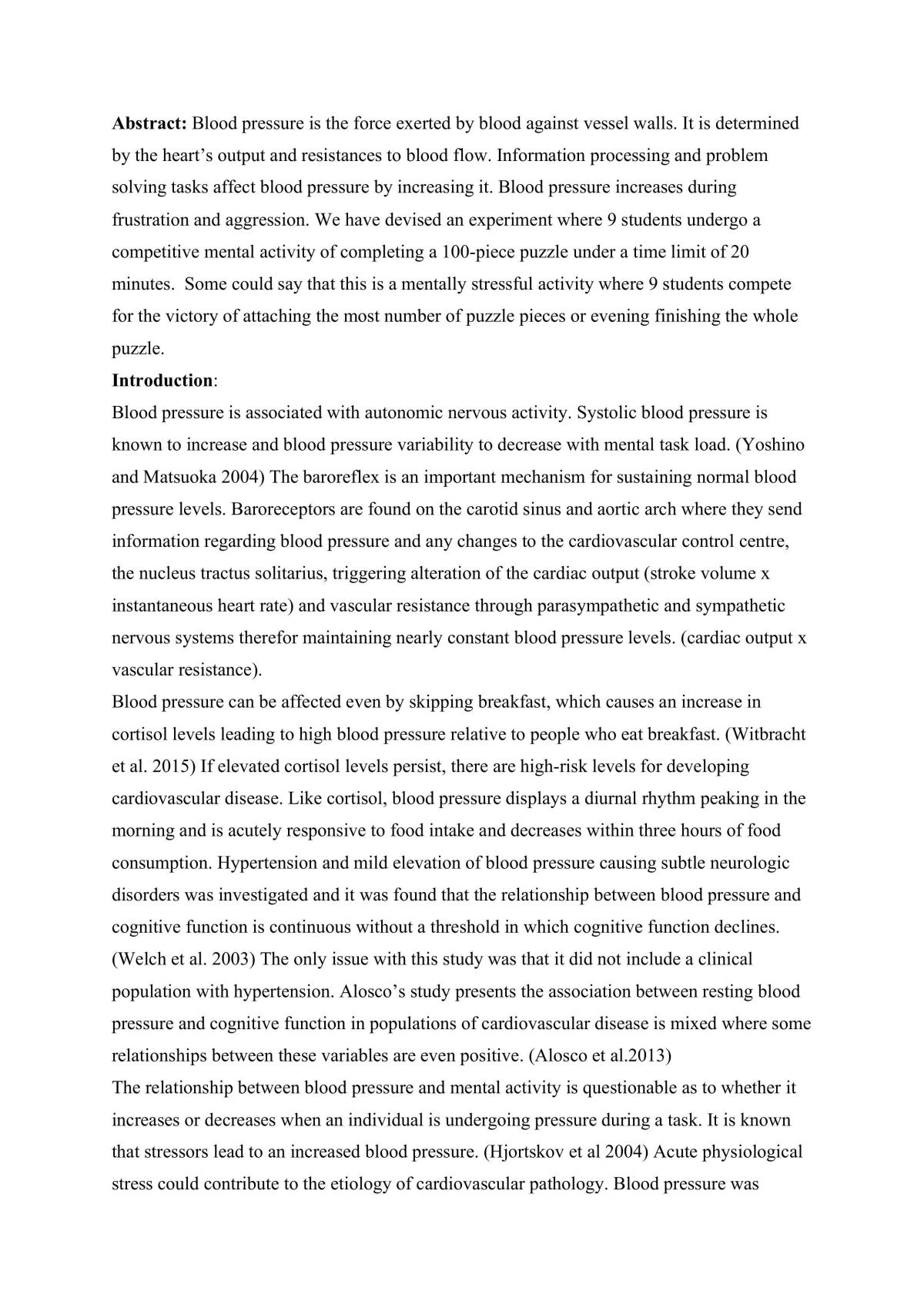 MAP Experimental Report - Page 1