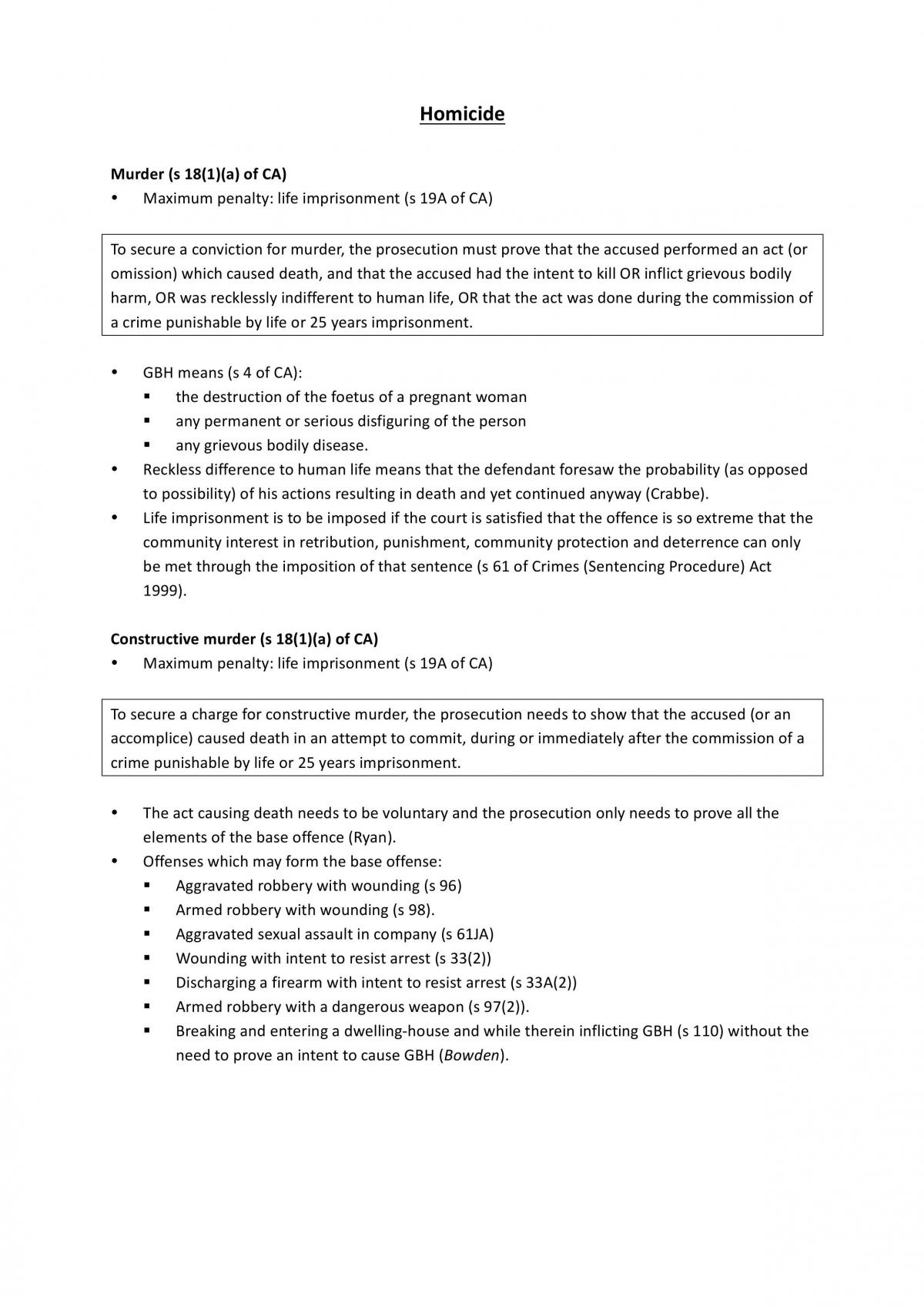 Criminal Laws – Final Exam Notes - Page 1