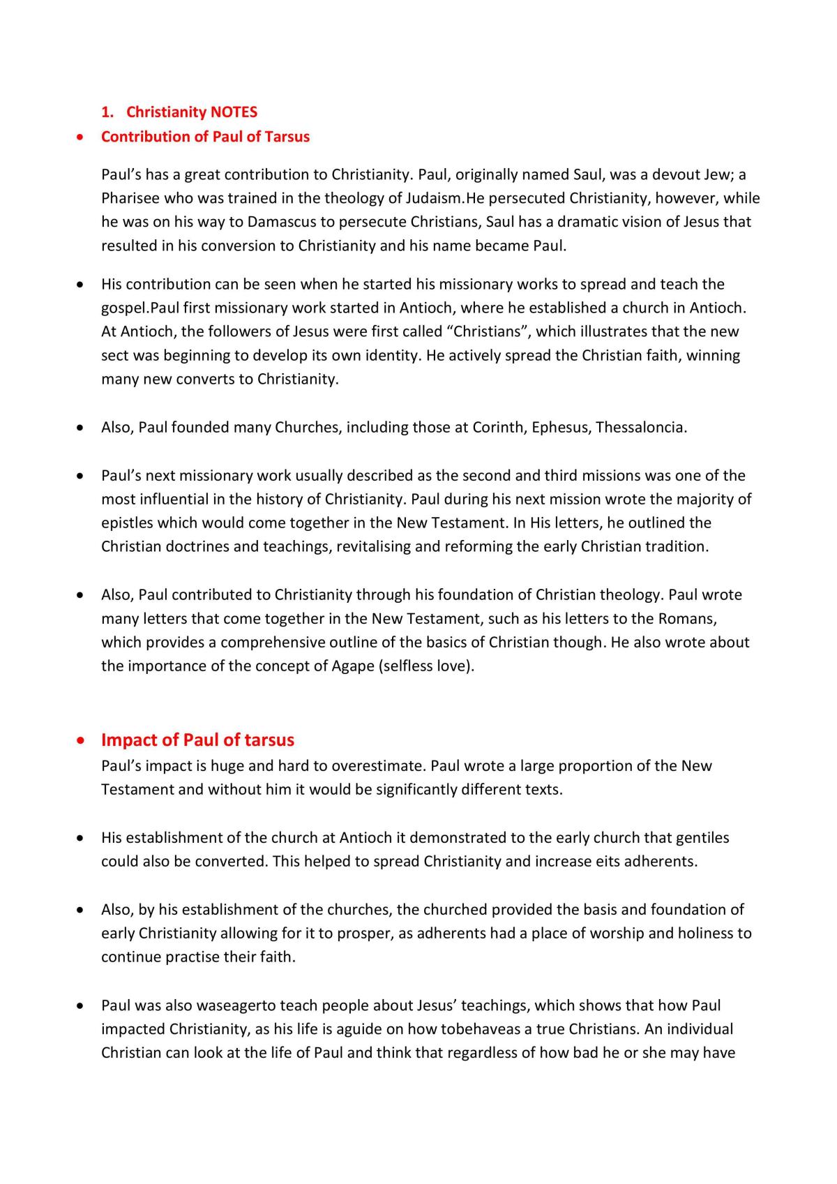 Full 2 Unit SOR HSC Notes - Page 1