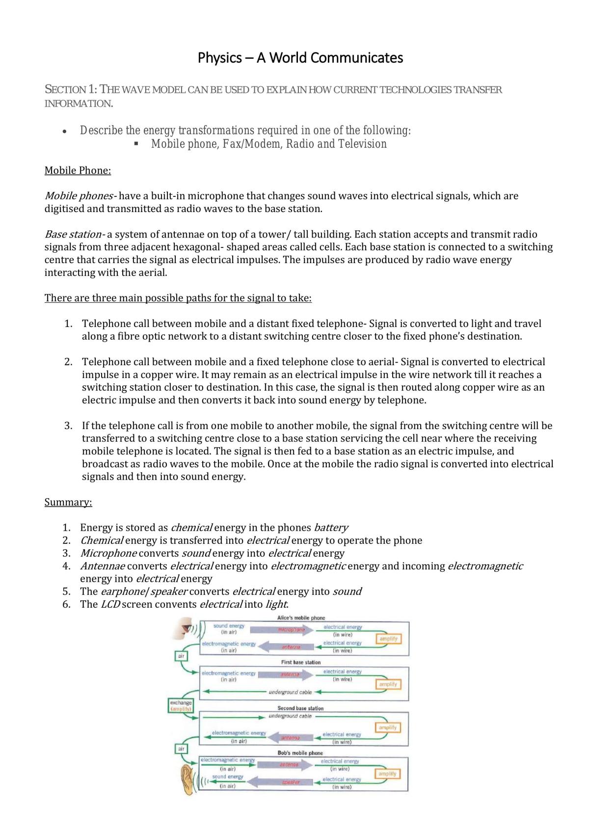 The World Communicates Notes - Page 1