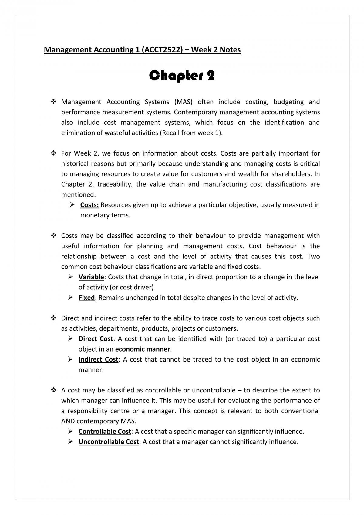 Week 2 Notes - Page 1