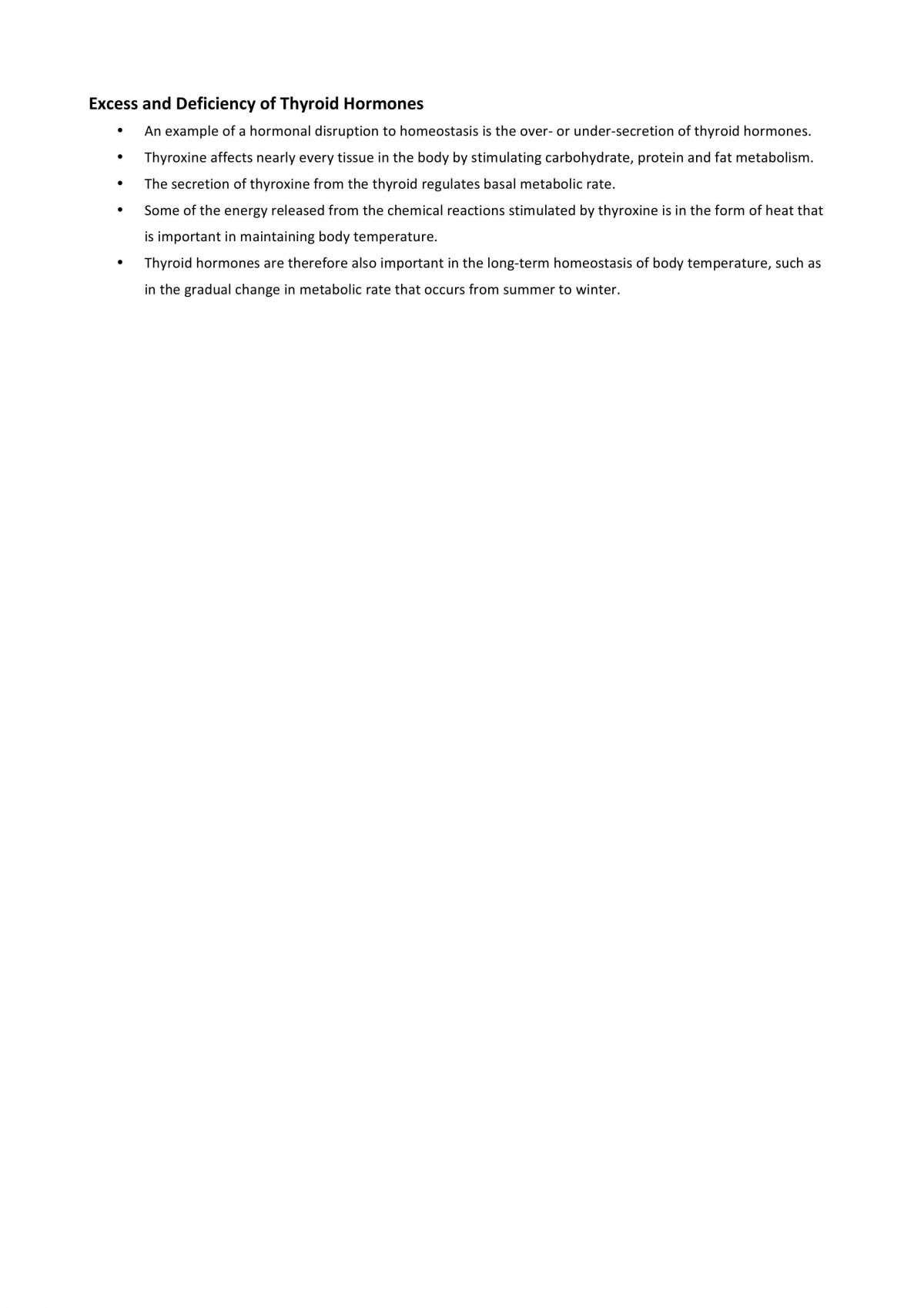 Disruption to Homeostasis - Page 1