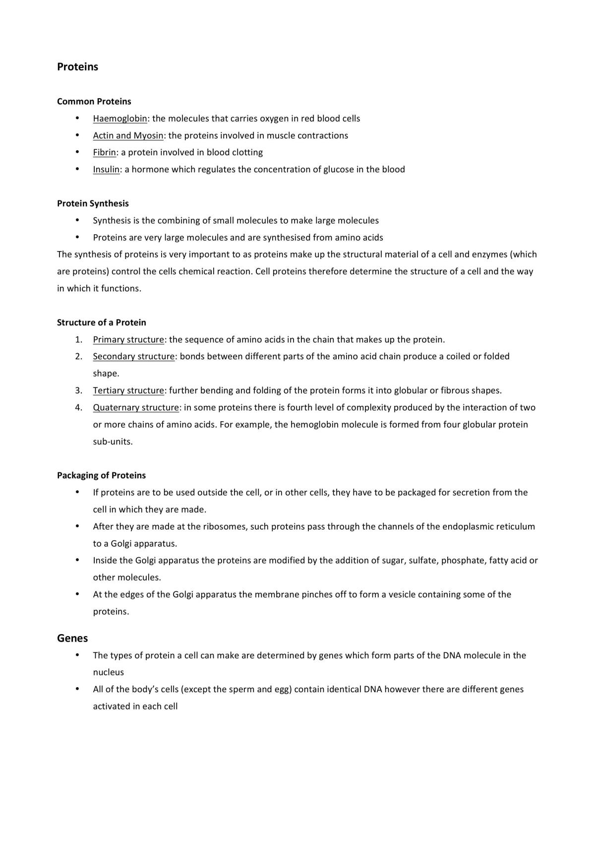 Protein Production - Page 1