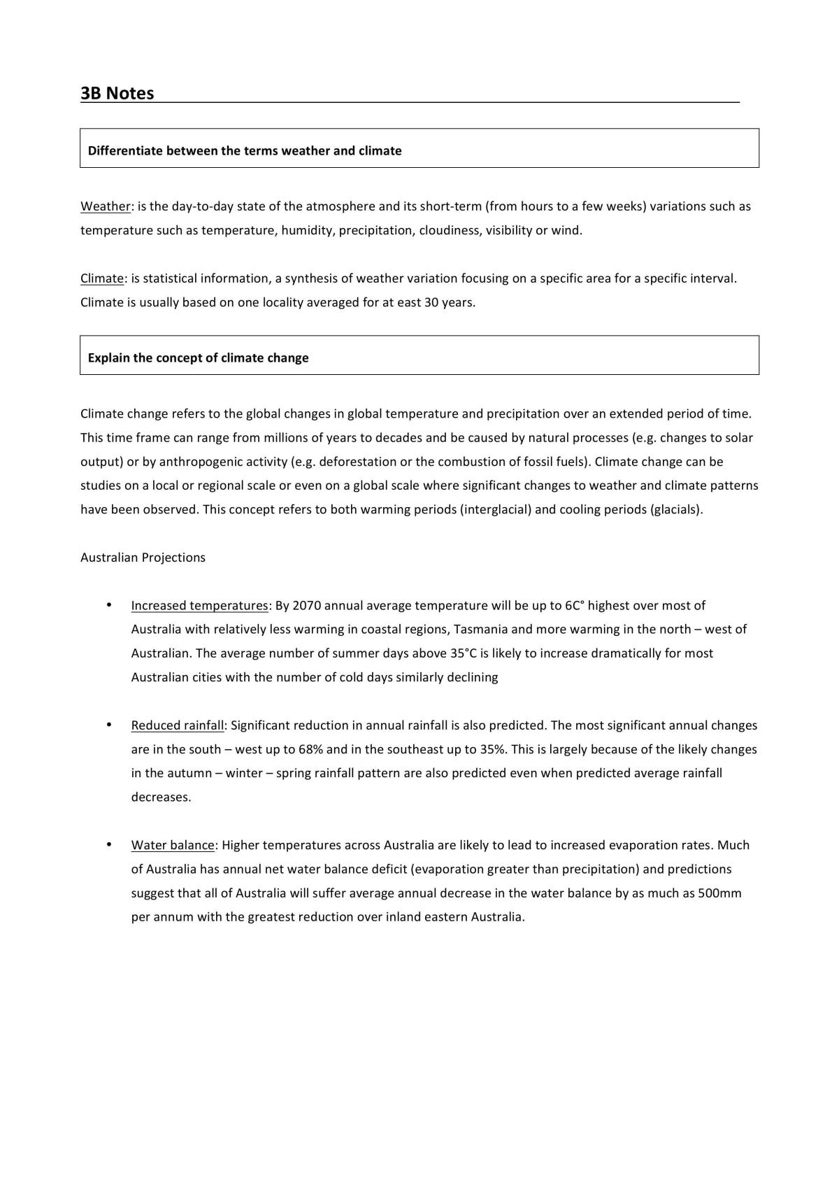 Climate Change Complete Notes - Page 1