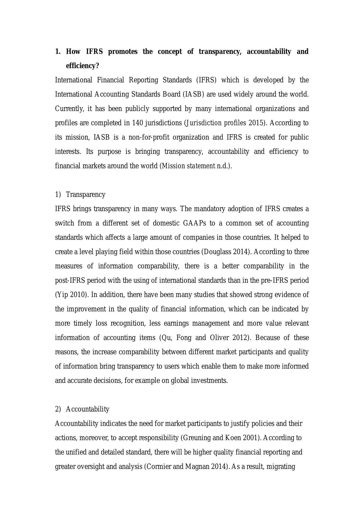 Individual Assignment on IFRS - Page 1