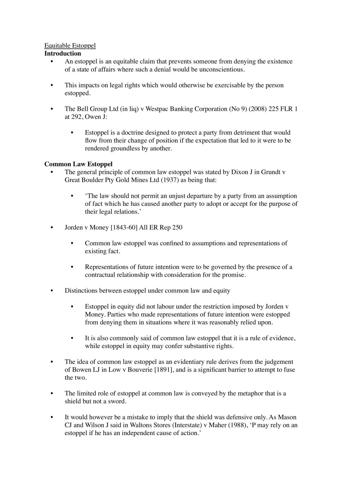 Estoppel Notes - Page 1