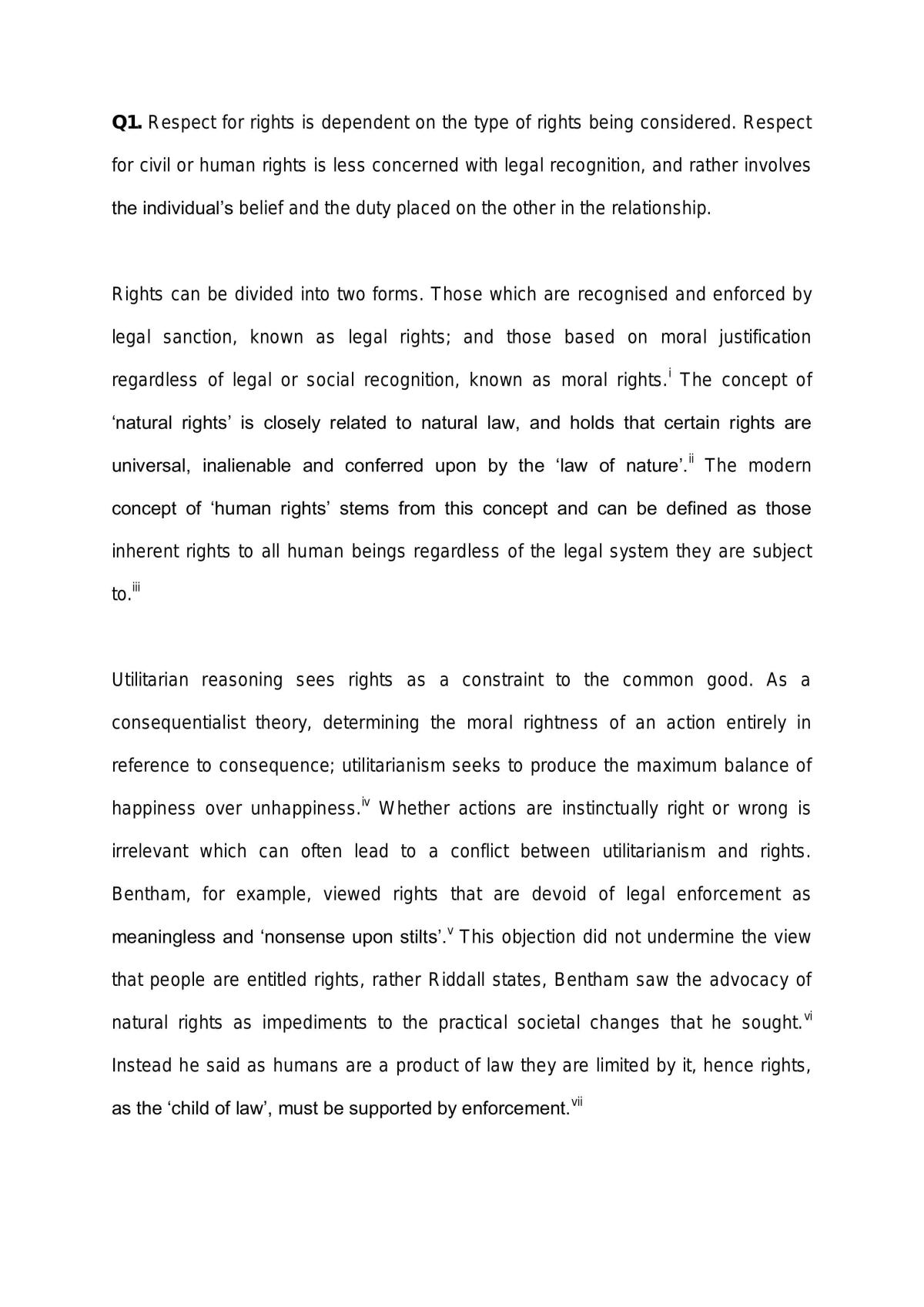Jurisprudence - x3 essays - Page 1