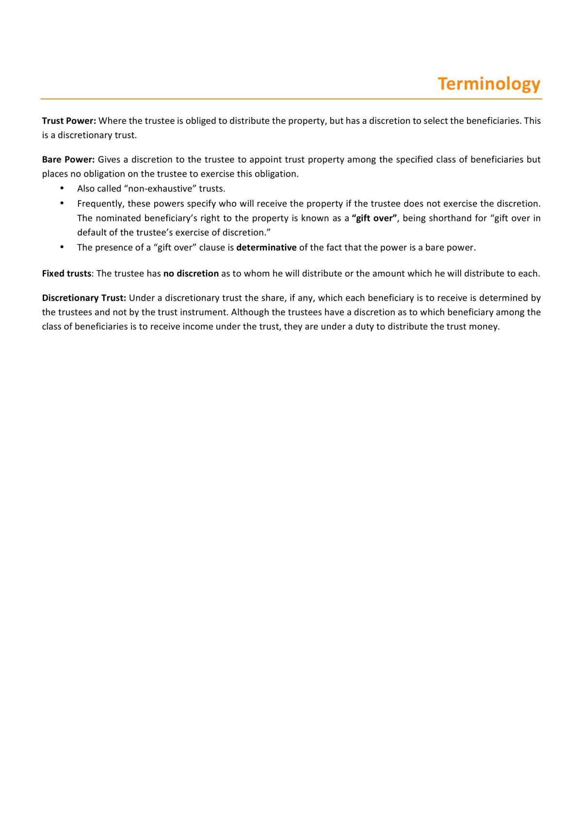 Equity and Trusts Notes - Page 1