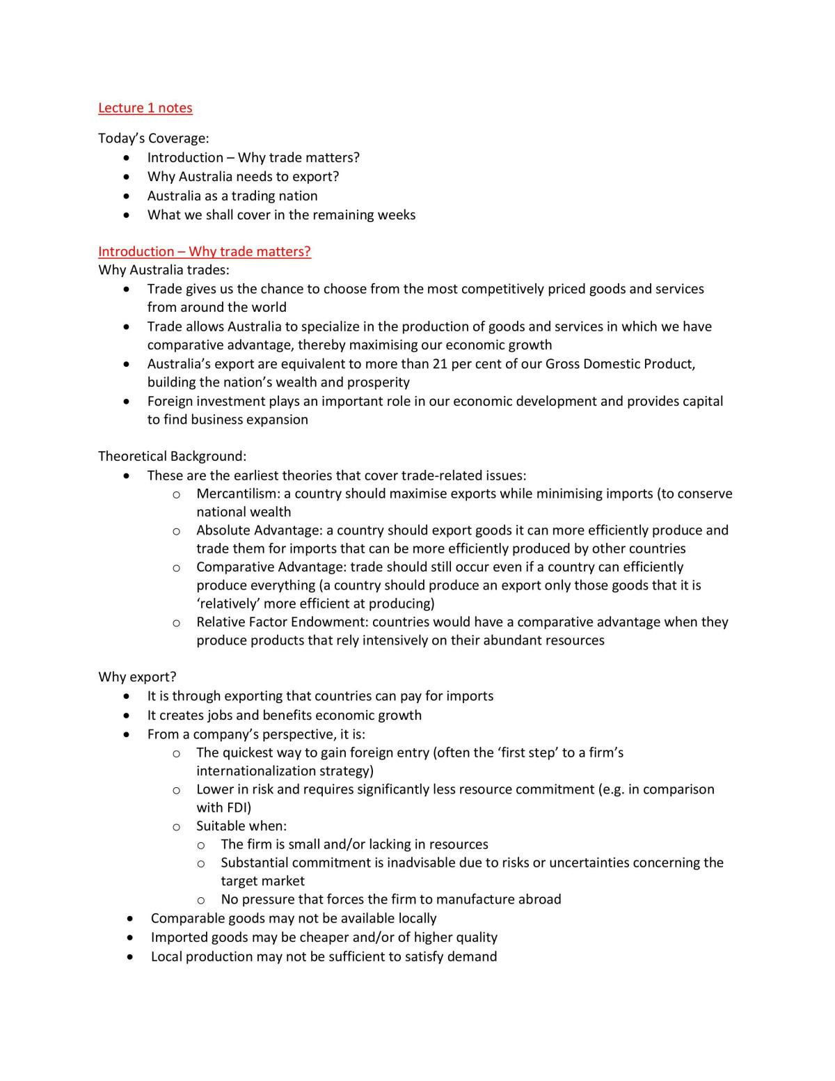 AMB210 Study Notes - Page 1