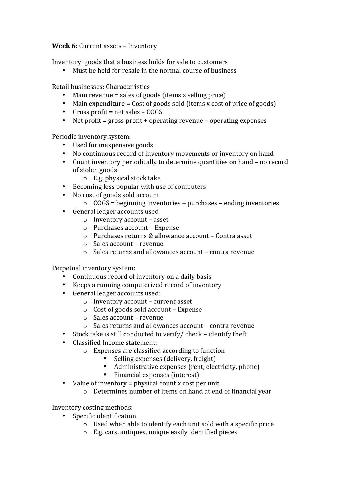 BSB110 Final Exam Notes - Page 1