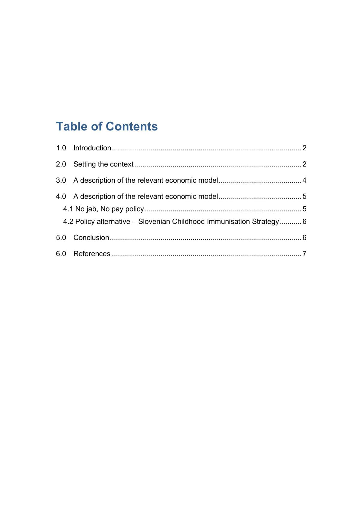 Economics Research Assignment - Page 1