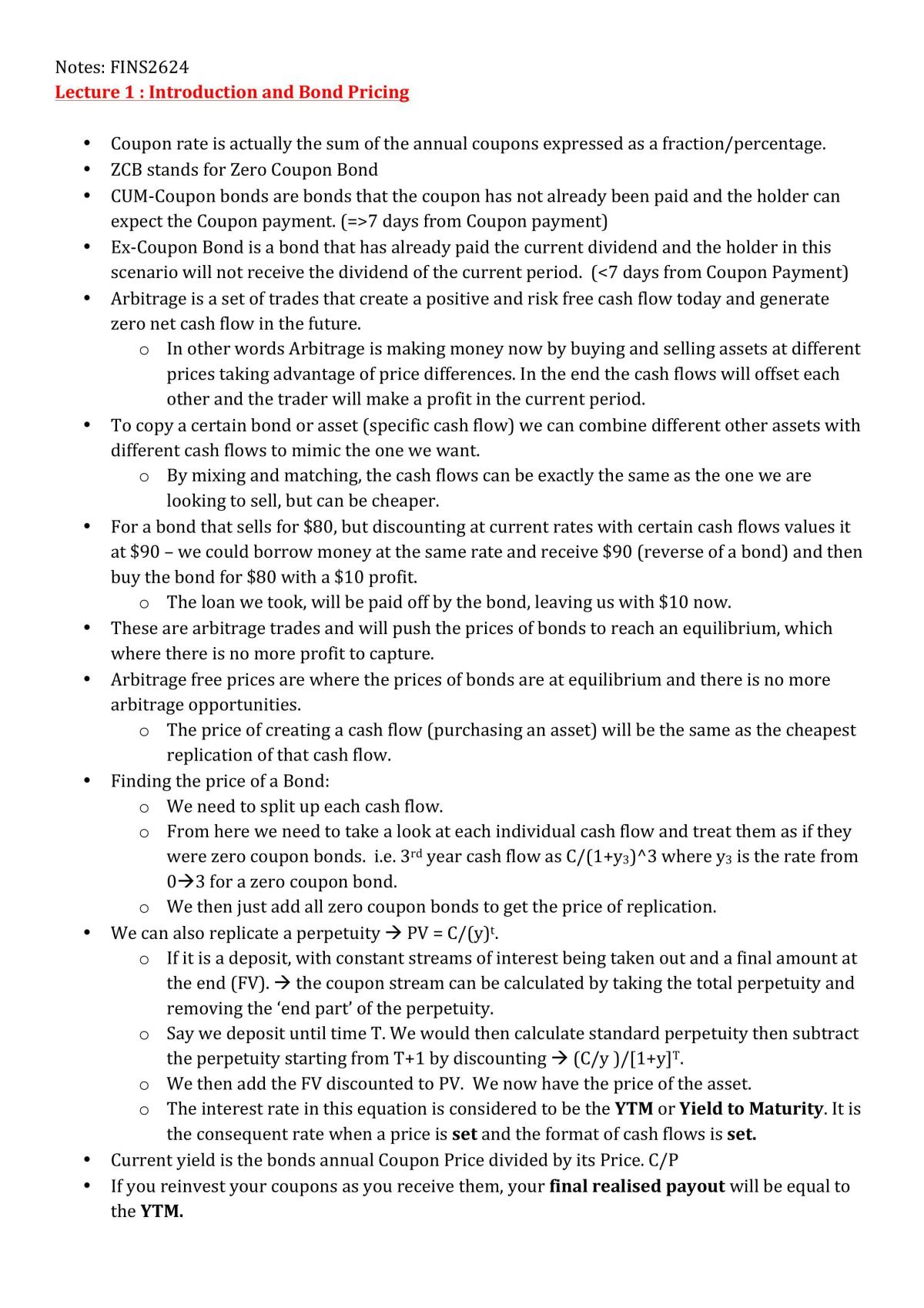 FINS2624 Final Notes - Page 1