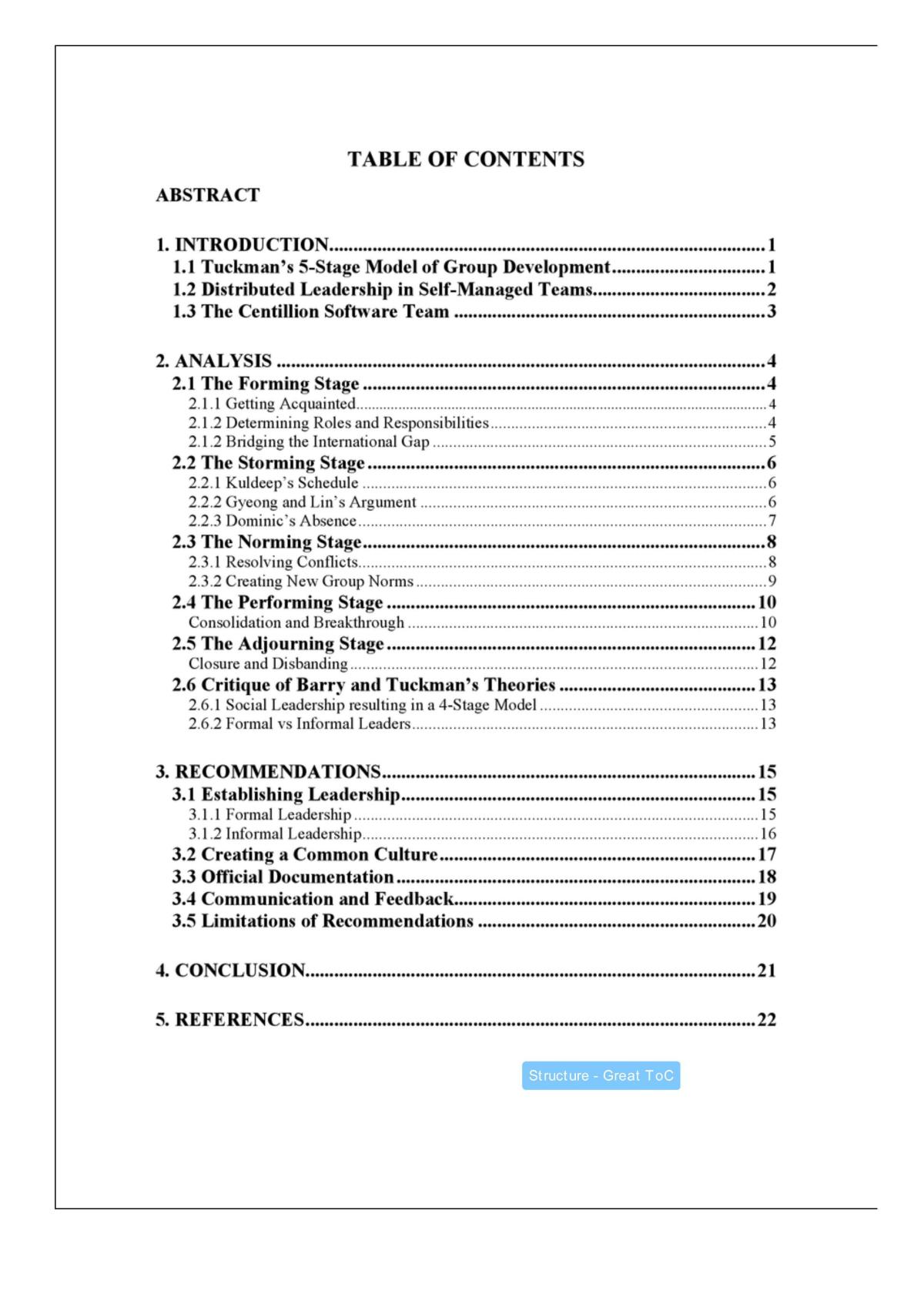 Organizational Behavior Group Assignment - Page 1