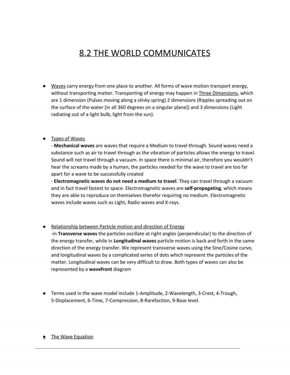 Physics - All Preliminary Topics (Band 6/A+ Notes) - Page 1