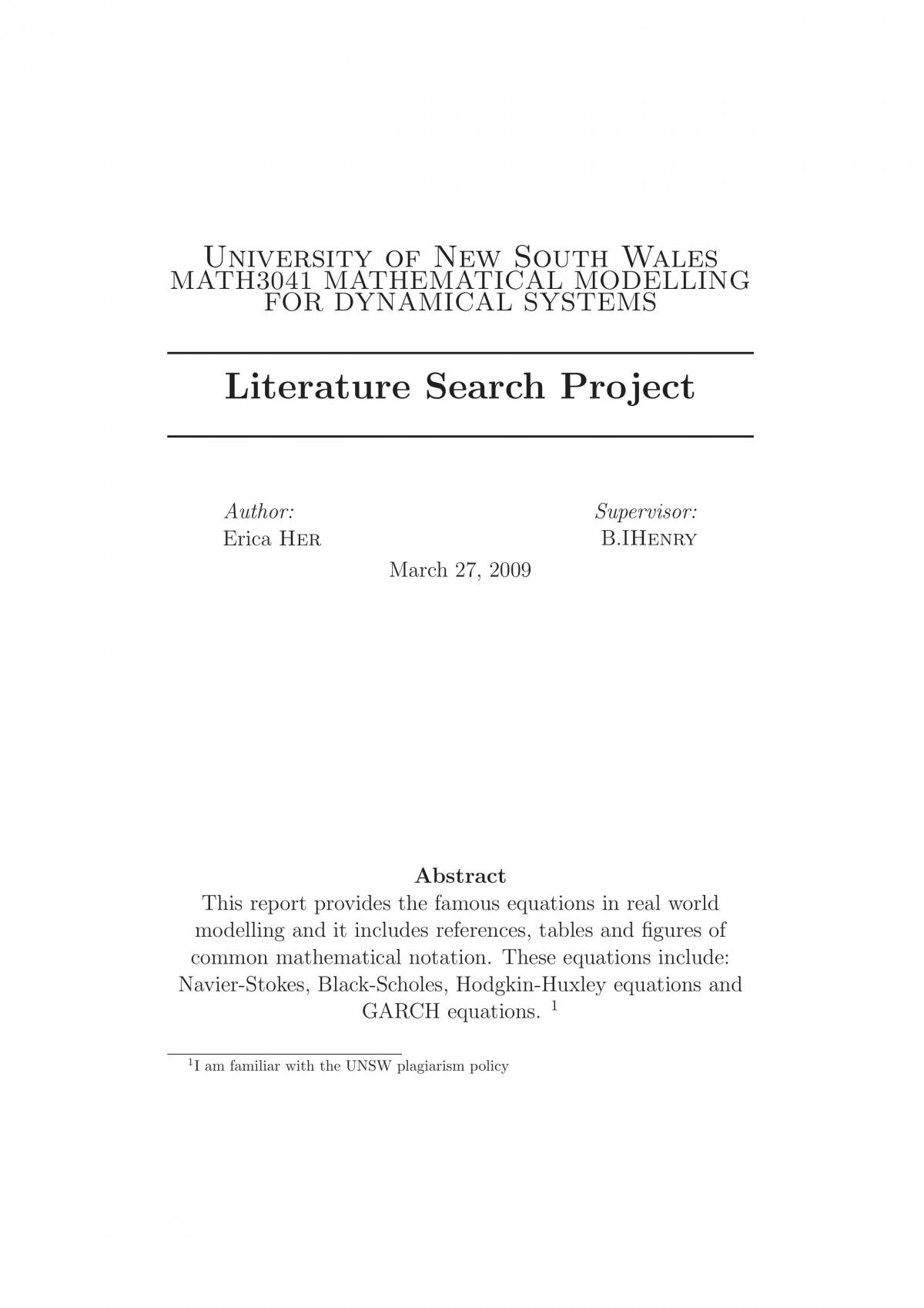 Literature Research - Page 1