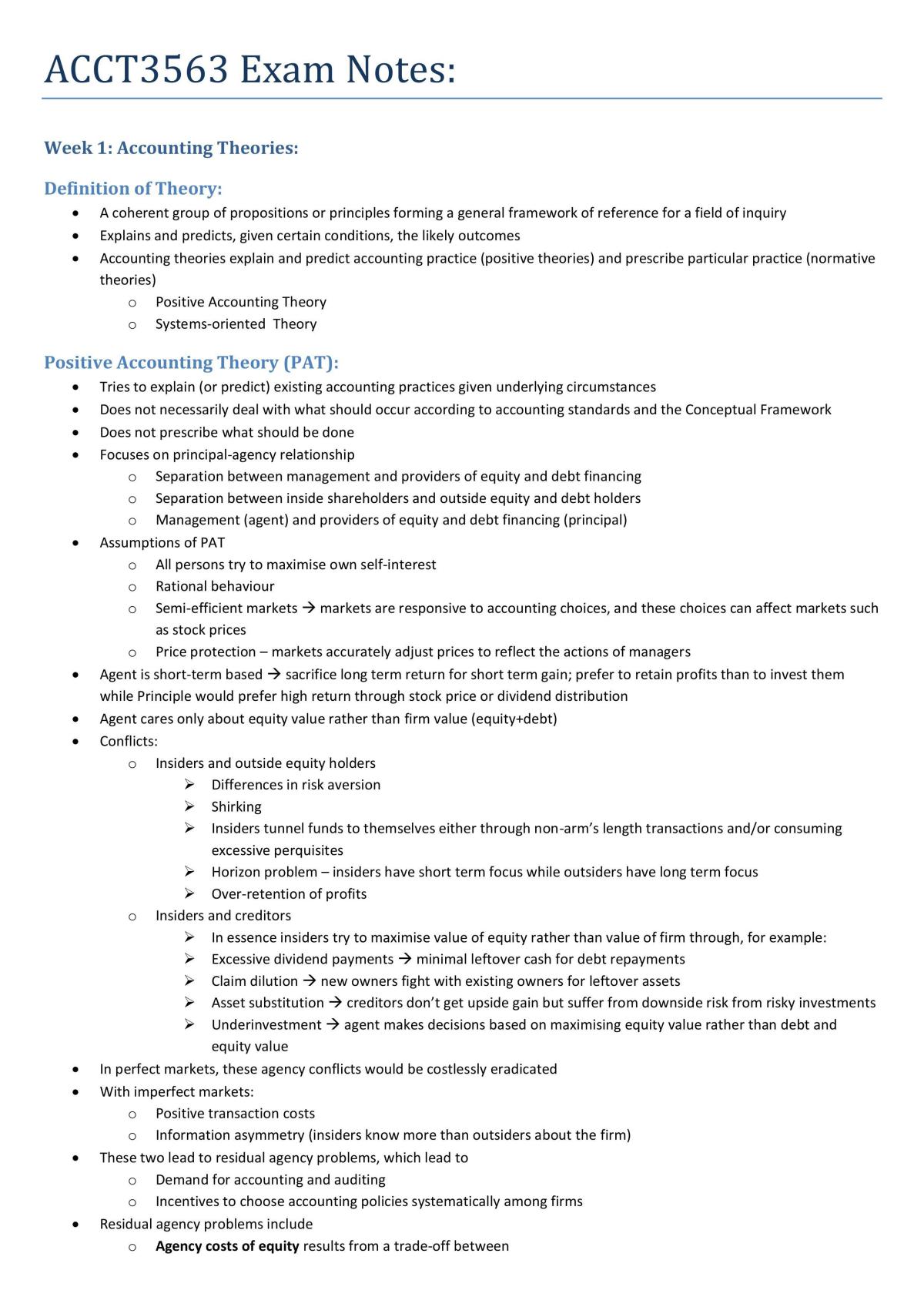 ACCT3563 Notes - Page 1