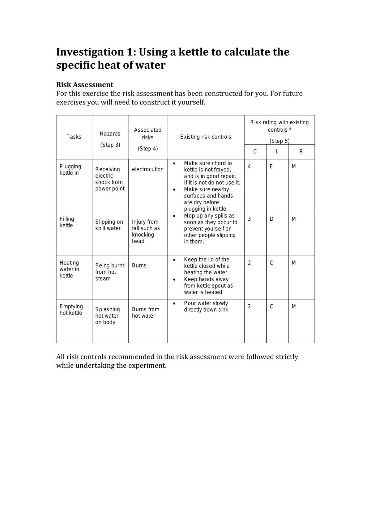 Investigation 1 - Page 1
