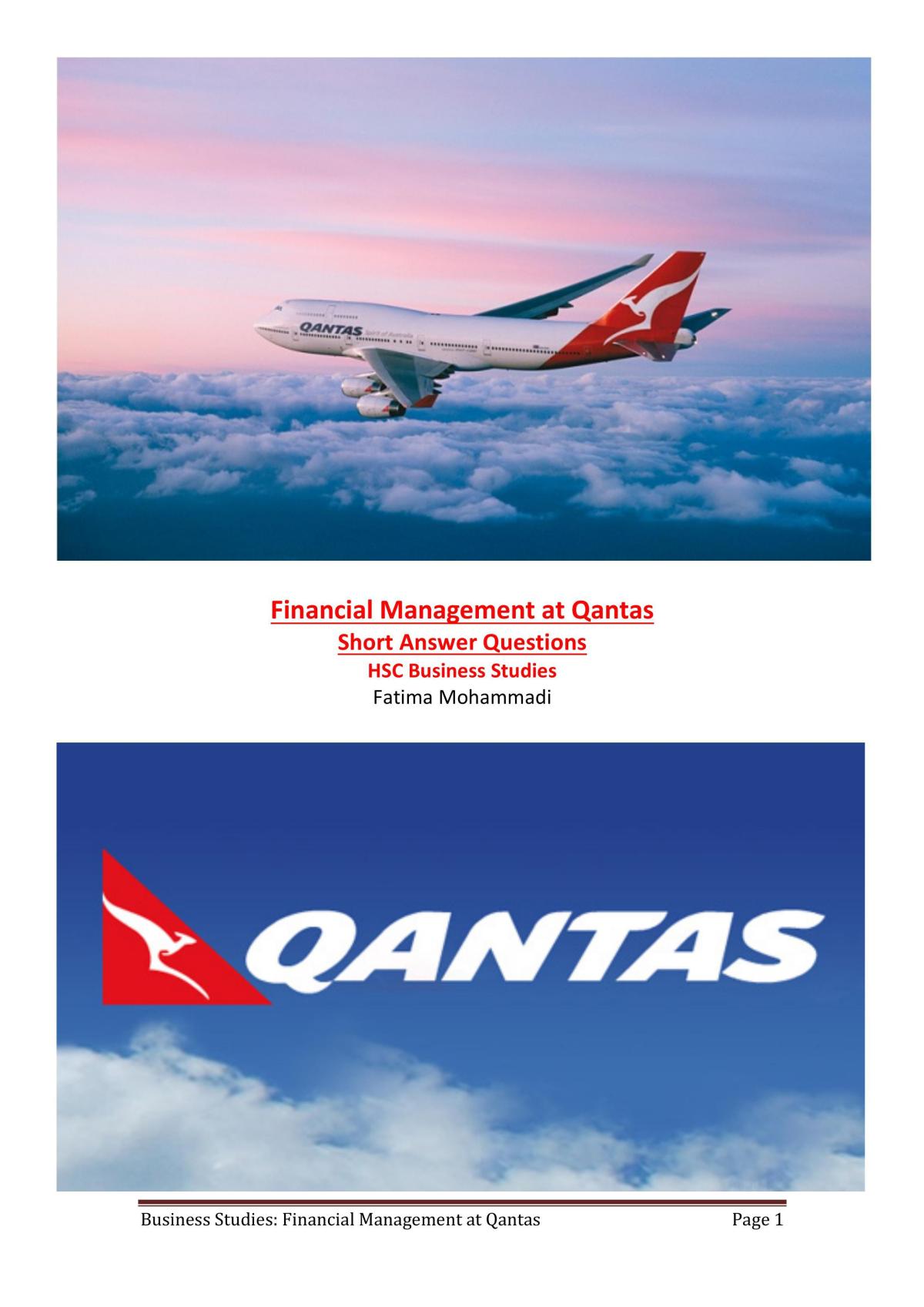 qantas case study notes