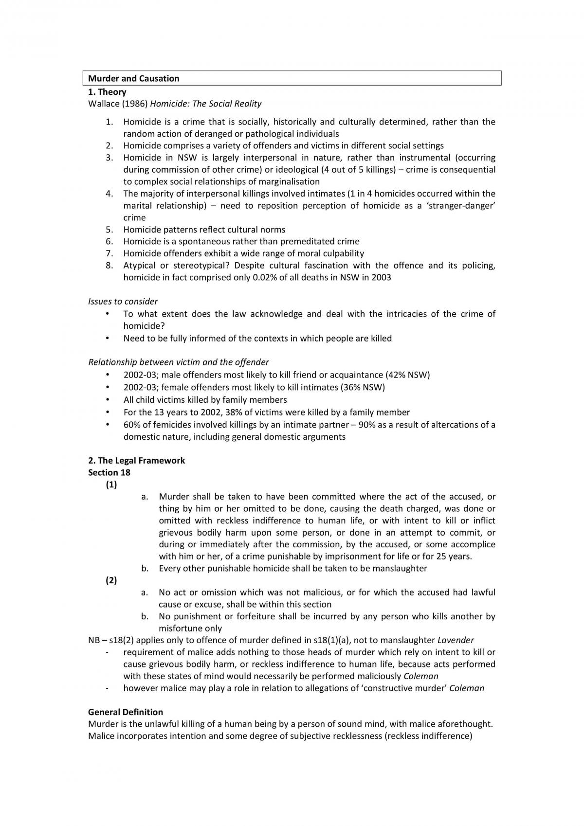 Murder And Causation - Page 1