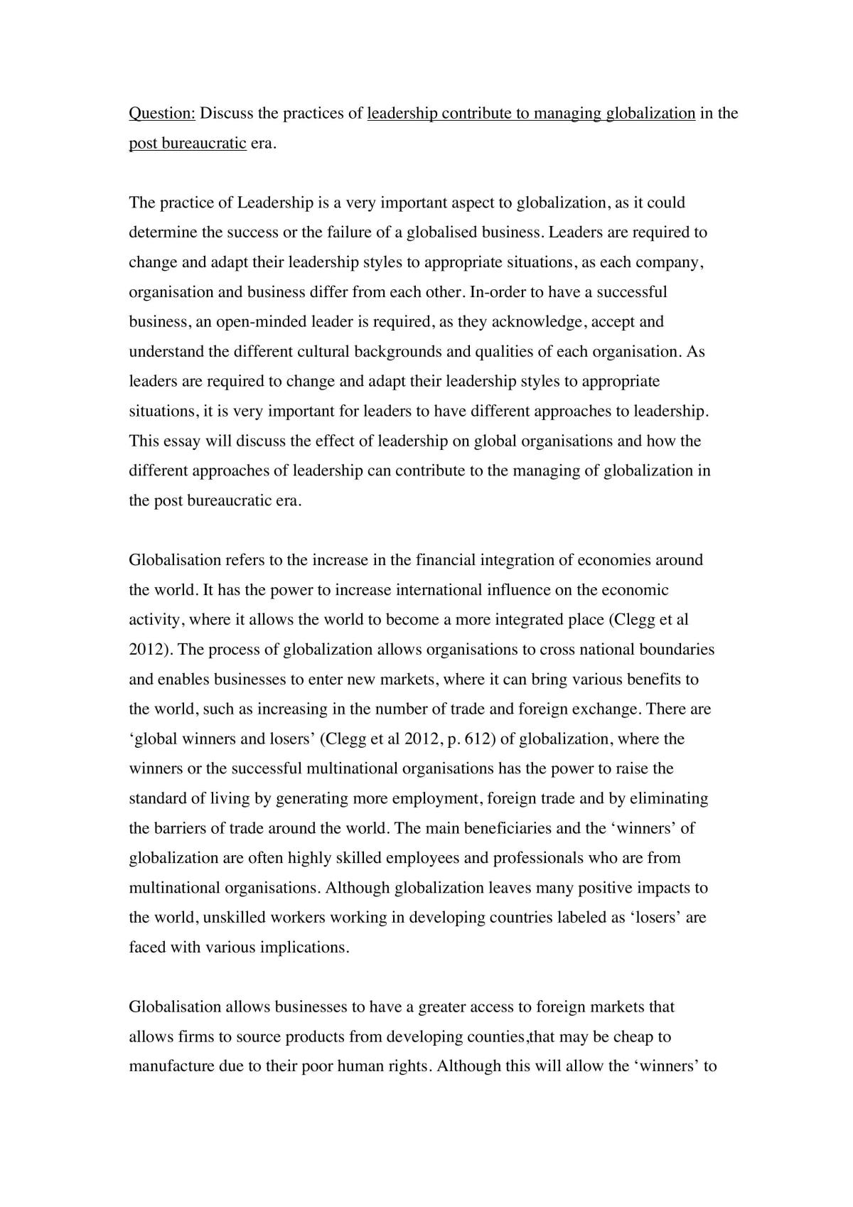MPO 2nd Essay Assignment  - Page 1