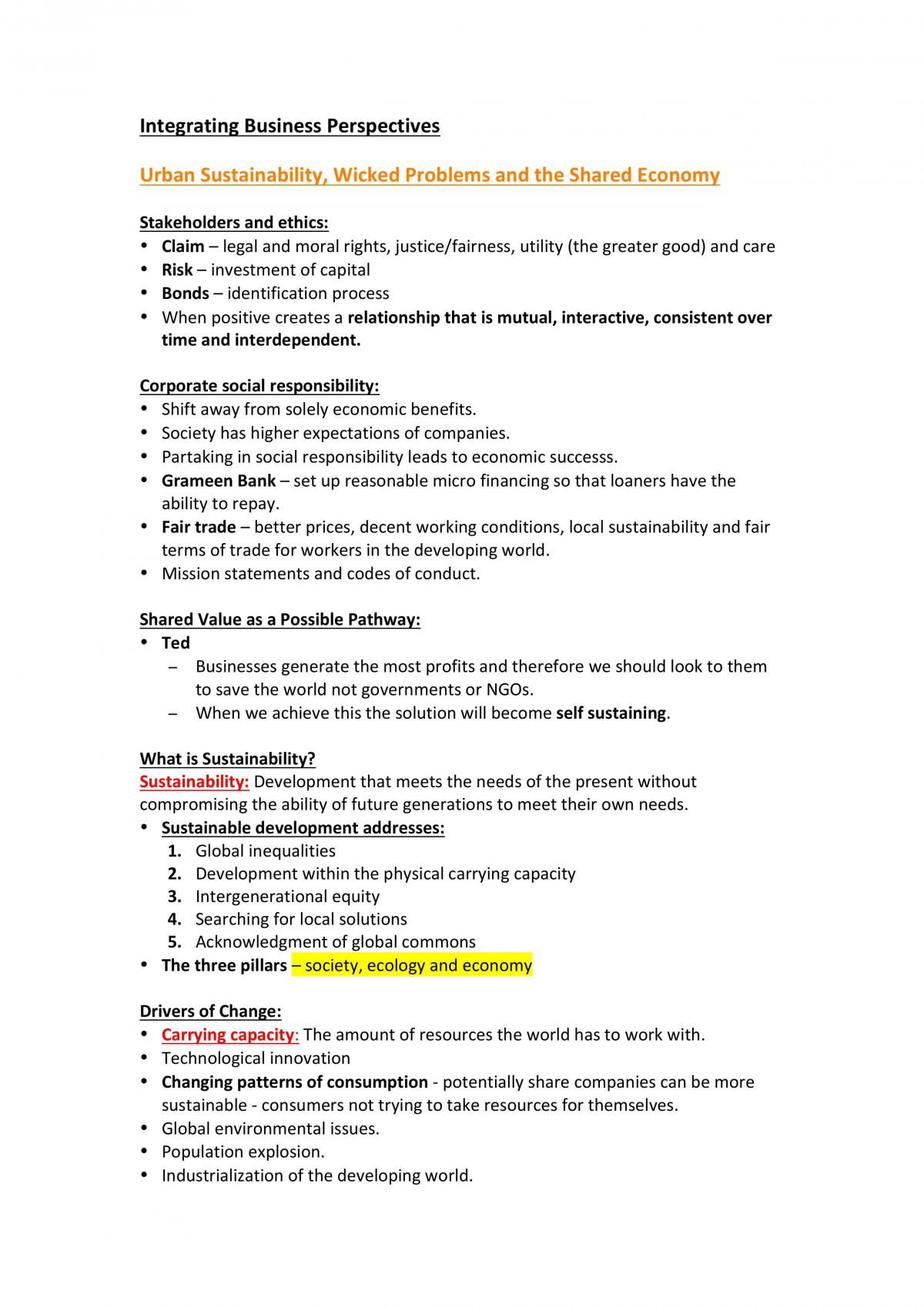 IBP Final Exam Notes - Page 1