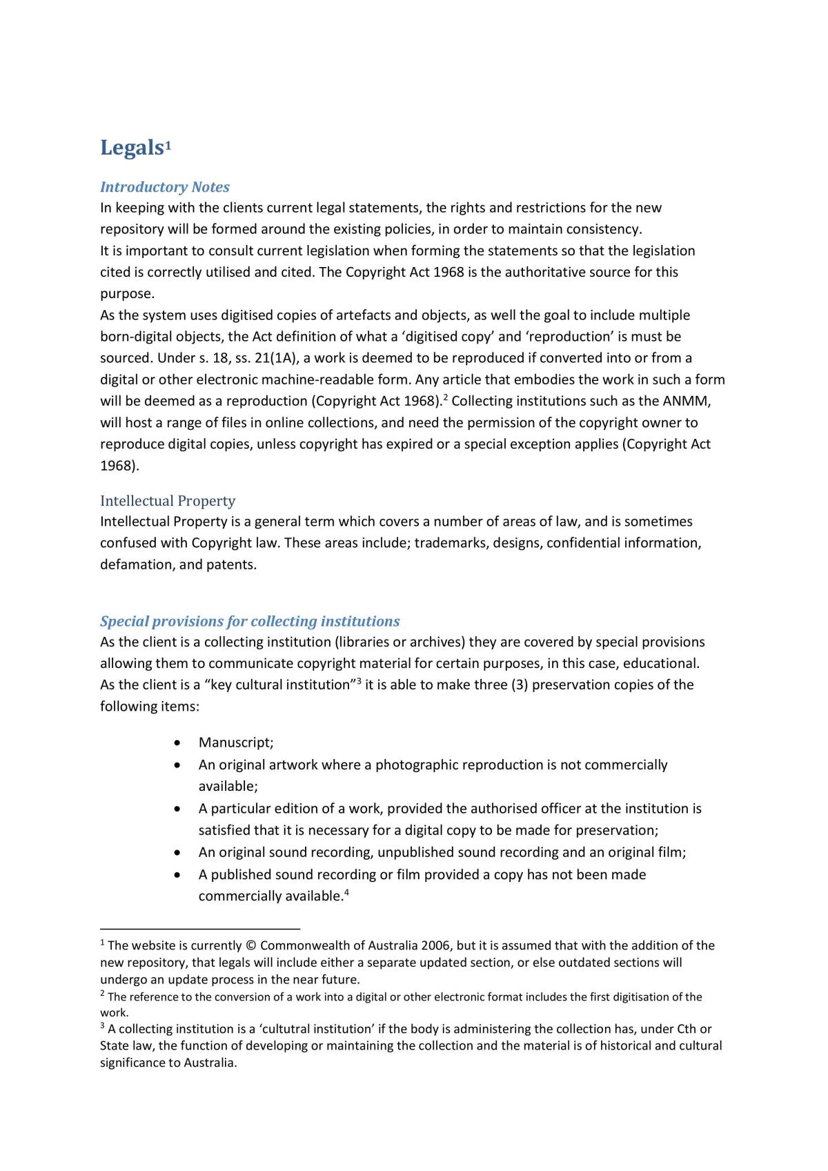 Rights and Restrictions Statements - Page 1
