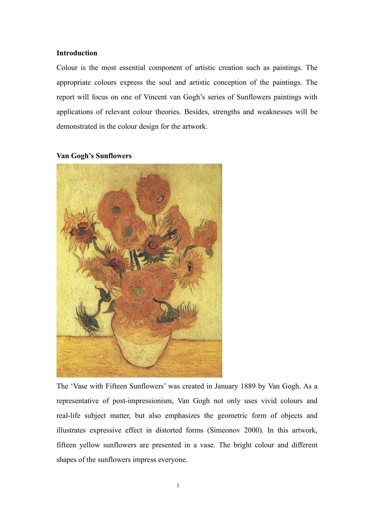 Application of Colour theories to a master piece - Page 1