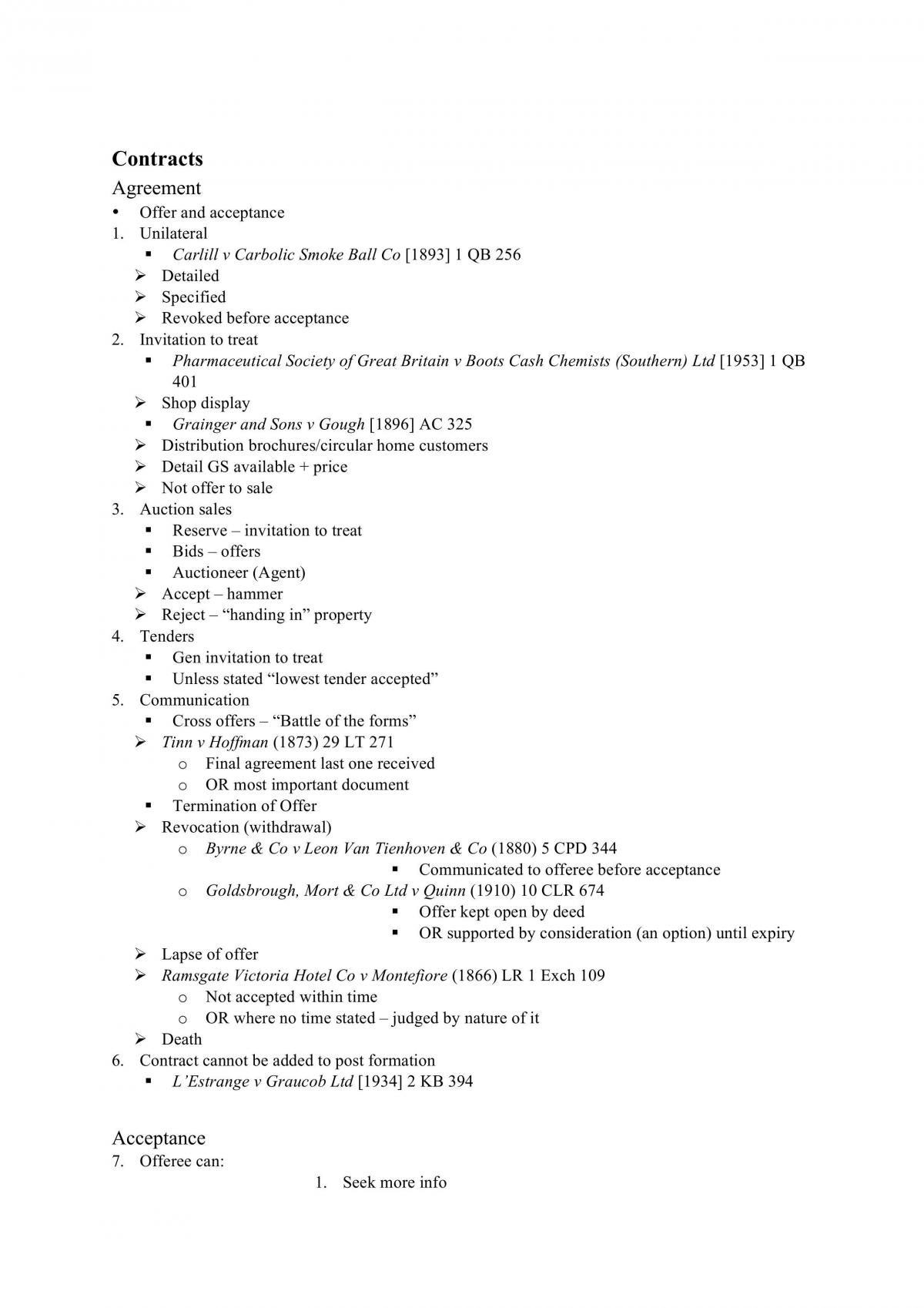 CLAW1001 Full Course Notes - Page 1