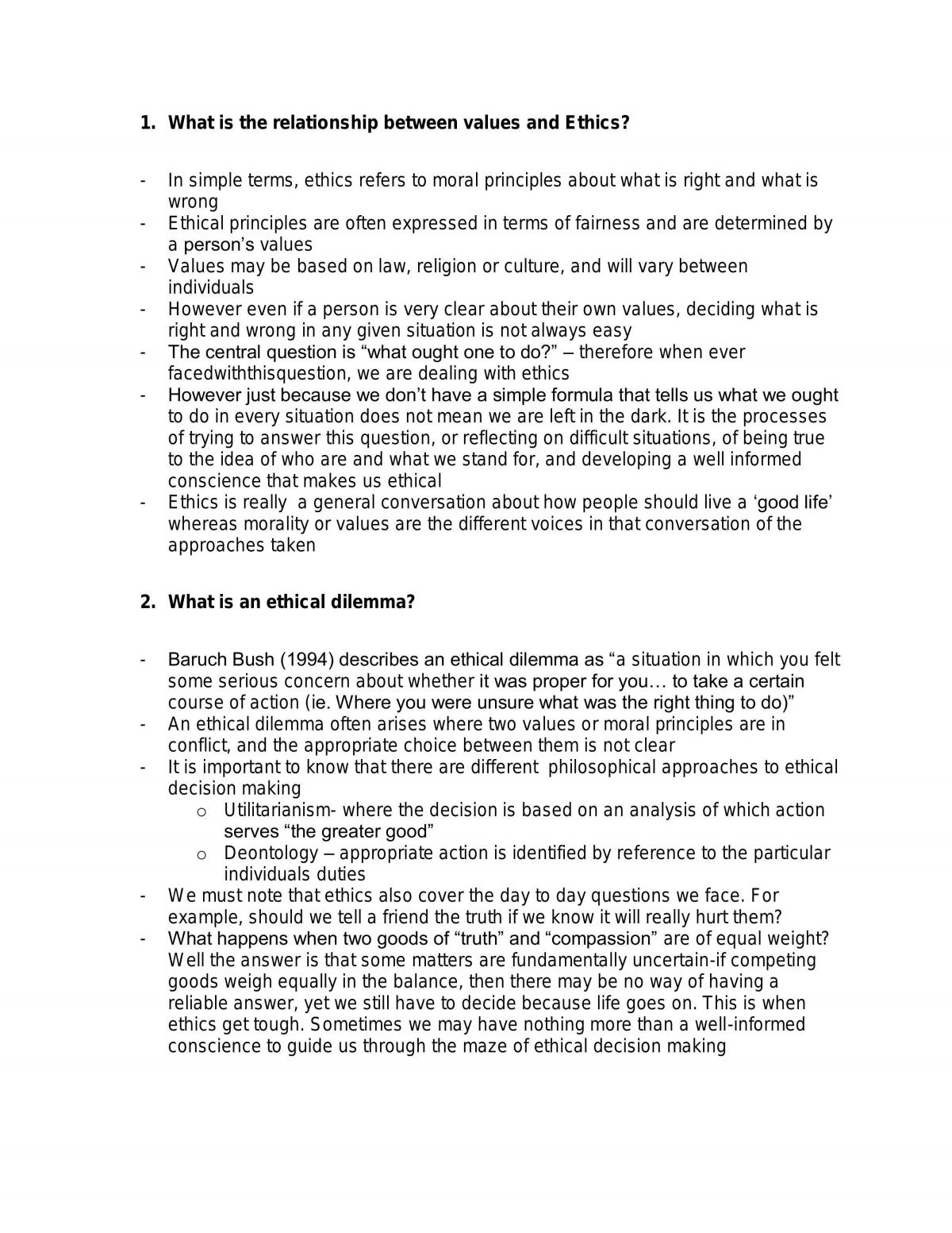 Questions and Responses for Equity - Page 1