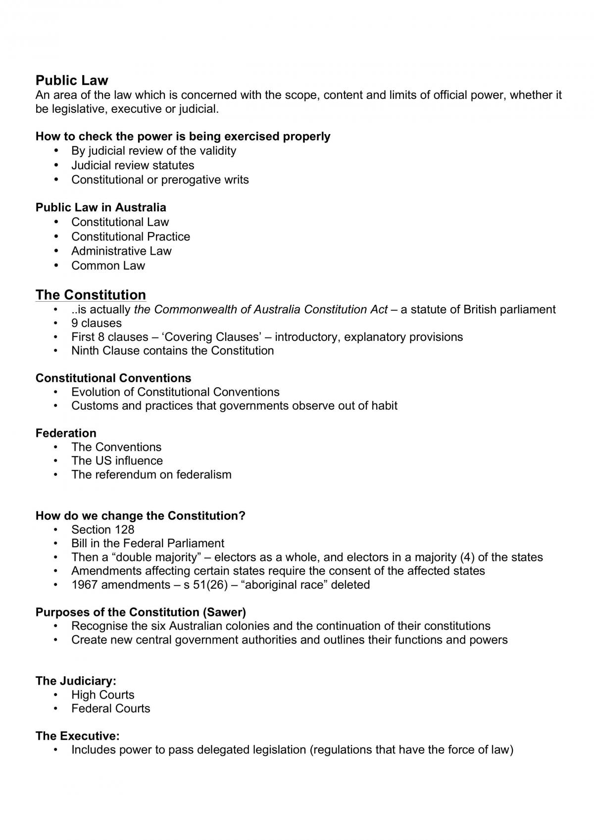 Public Law Notes - Page 1